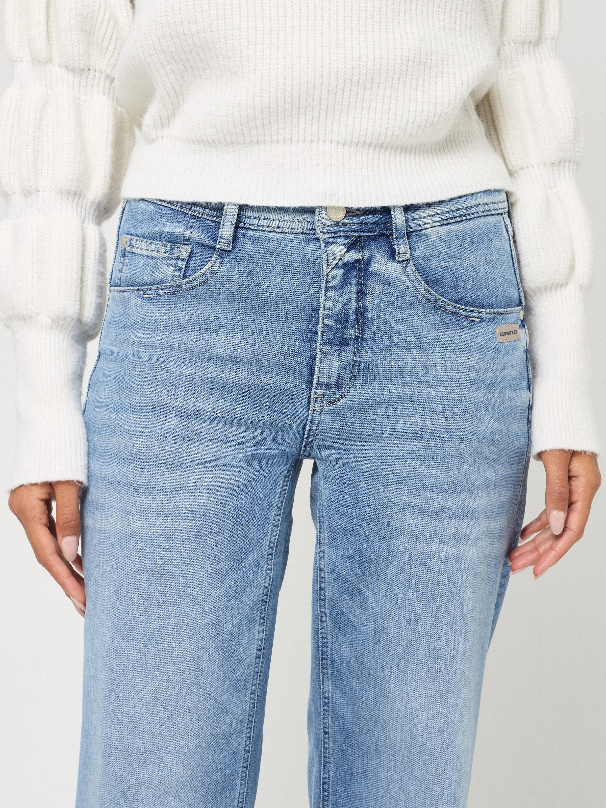 GANG 5-Pocket-Jeans »94AMELIE WIDE« aus Sweat Denim