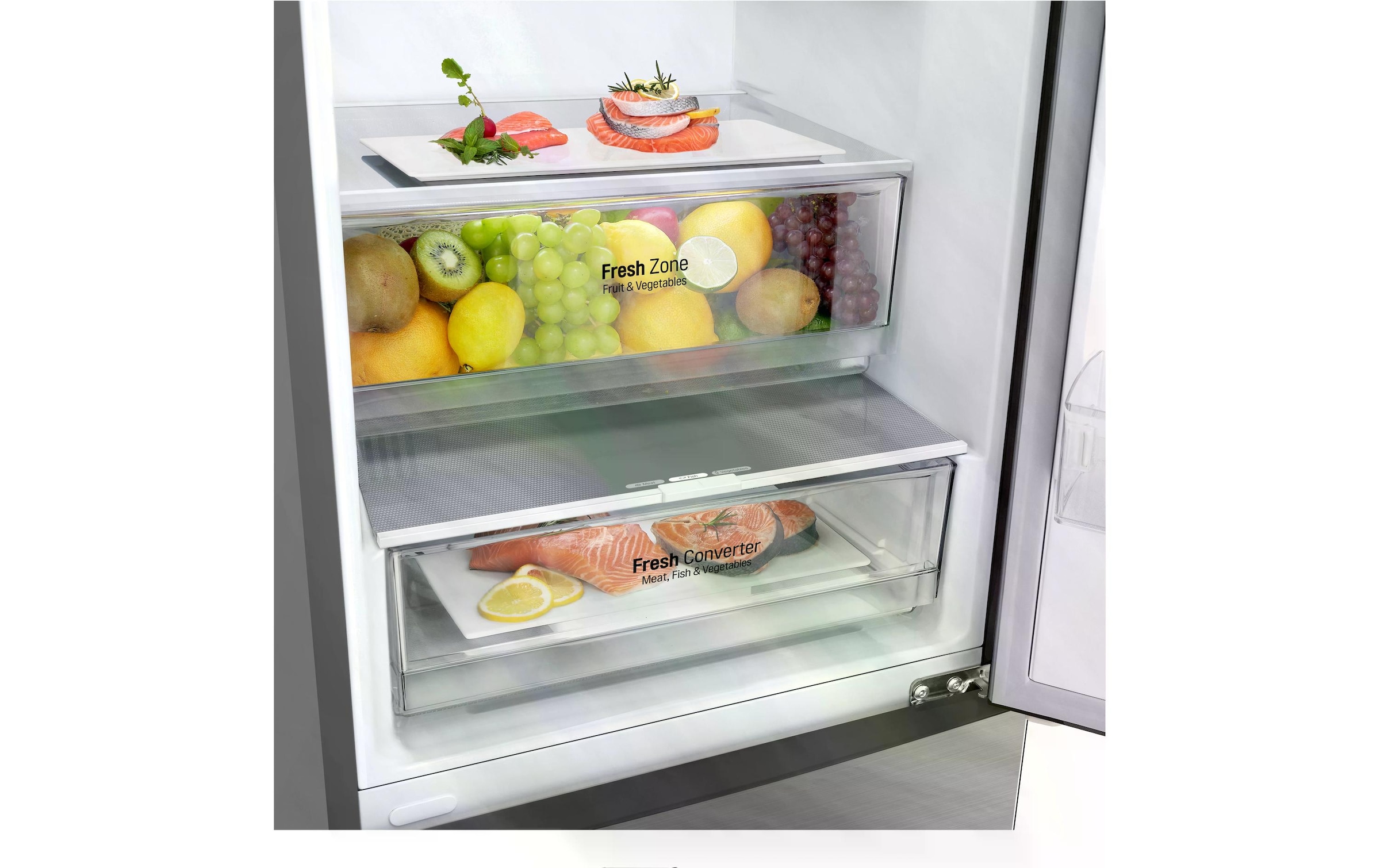 LG Kühl-/Gefrierkombination »GBP62PZNAC« 203 cm hoch 59,5 cm breit