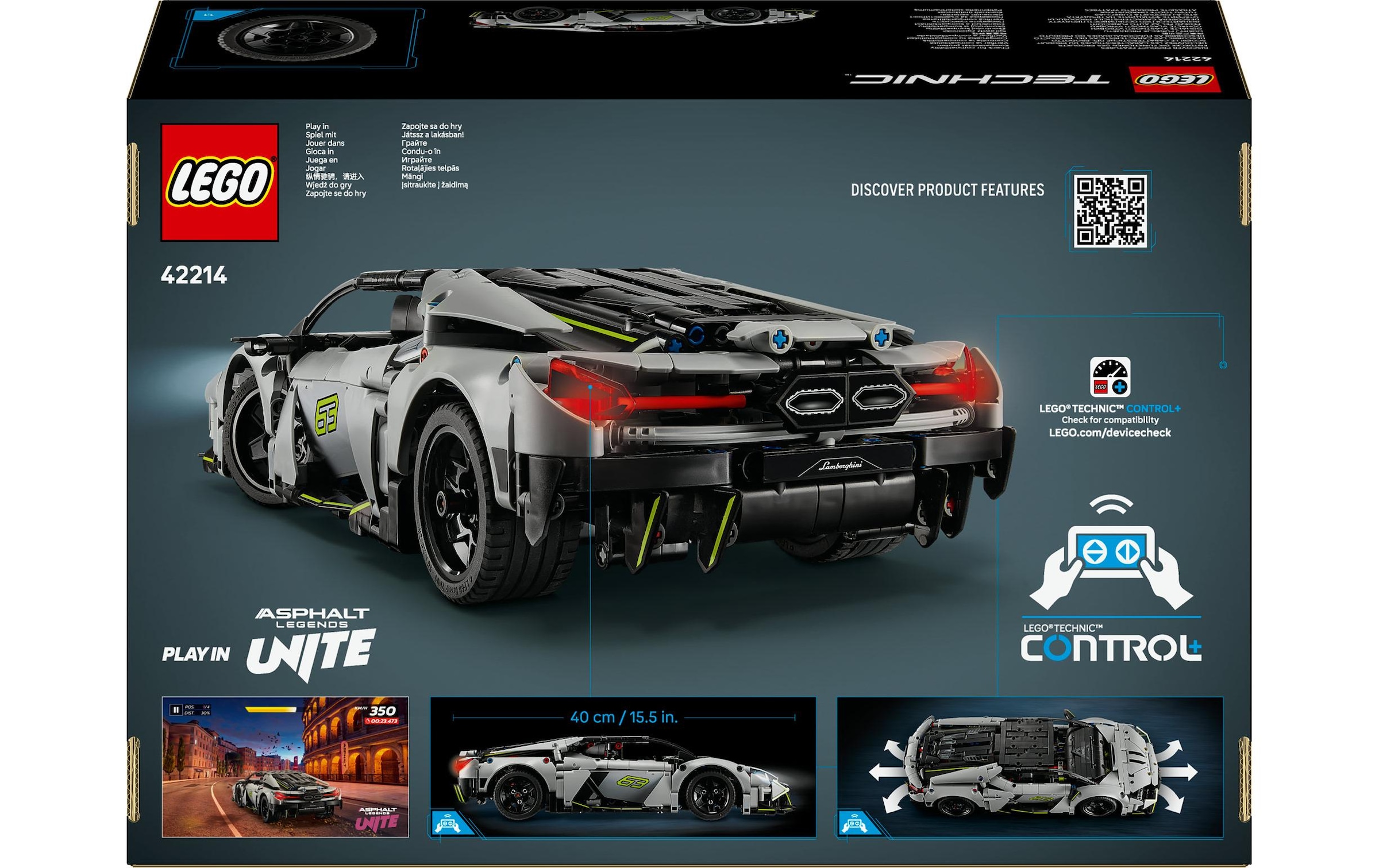 LEGO® Spielbausteine »LEGO® Technic Lamborghini Revuelto Supersportwagen 42214«, (1135 St.)