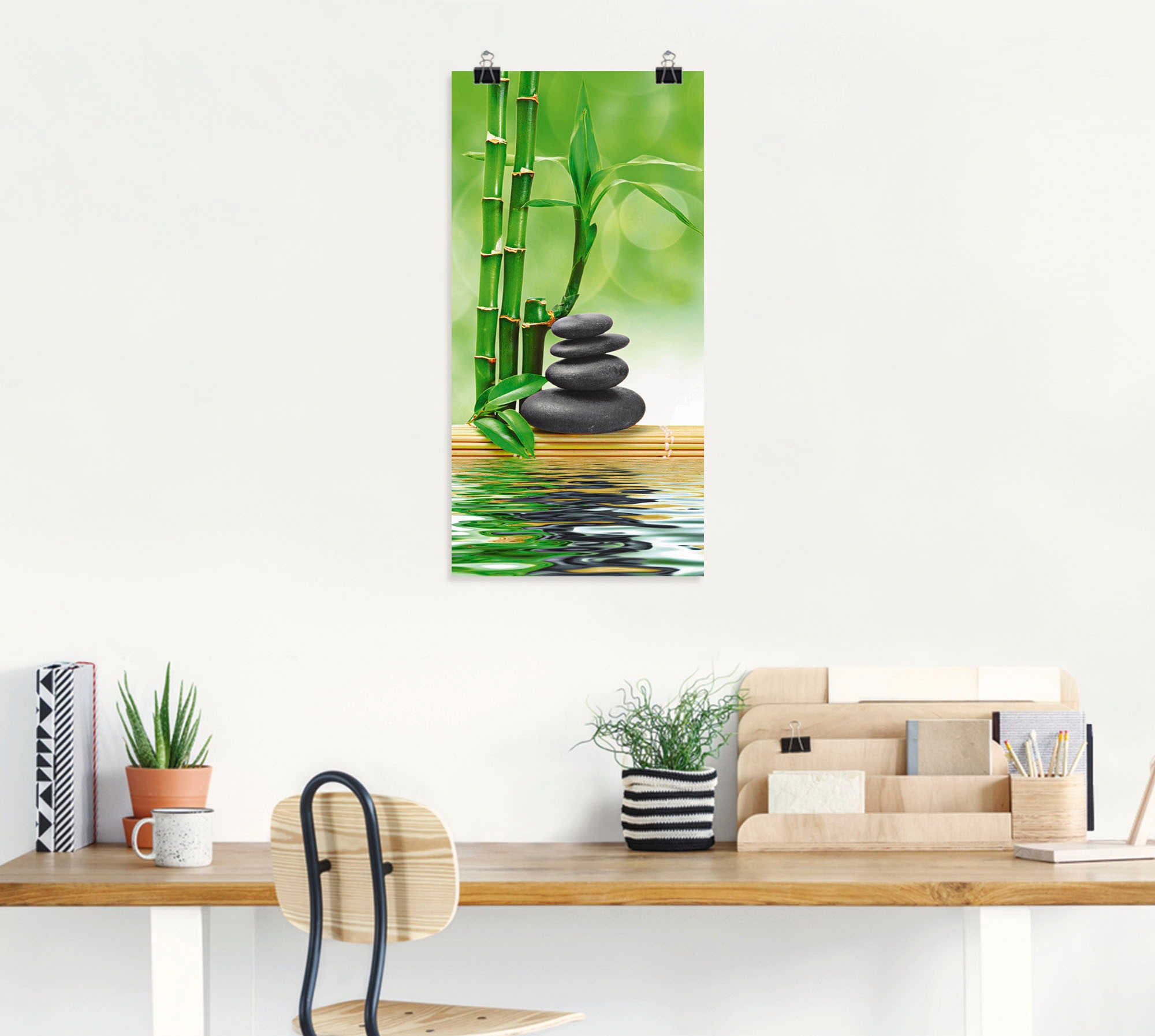 Artland Wandbild »Spa Konzept Zen Basaltsteine«, Zen, (1 St.), als Leinwandbild, Poster, Wandaufkleber in verschied. Grössen