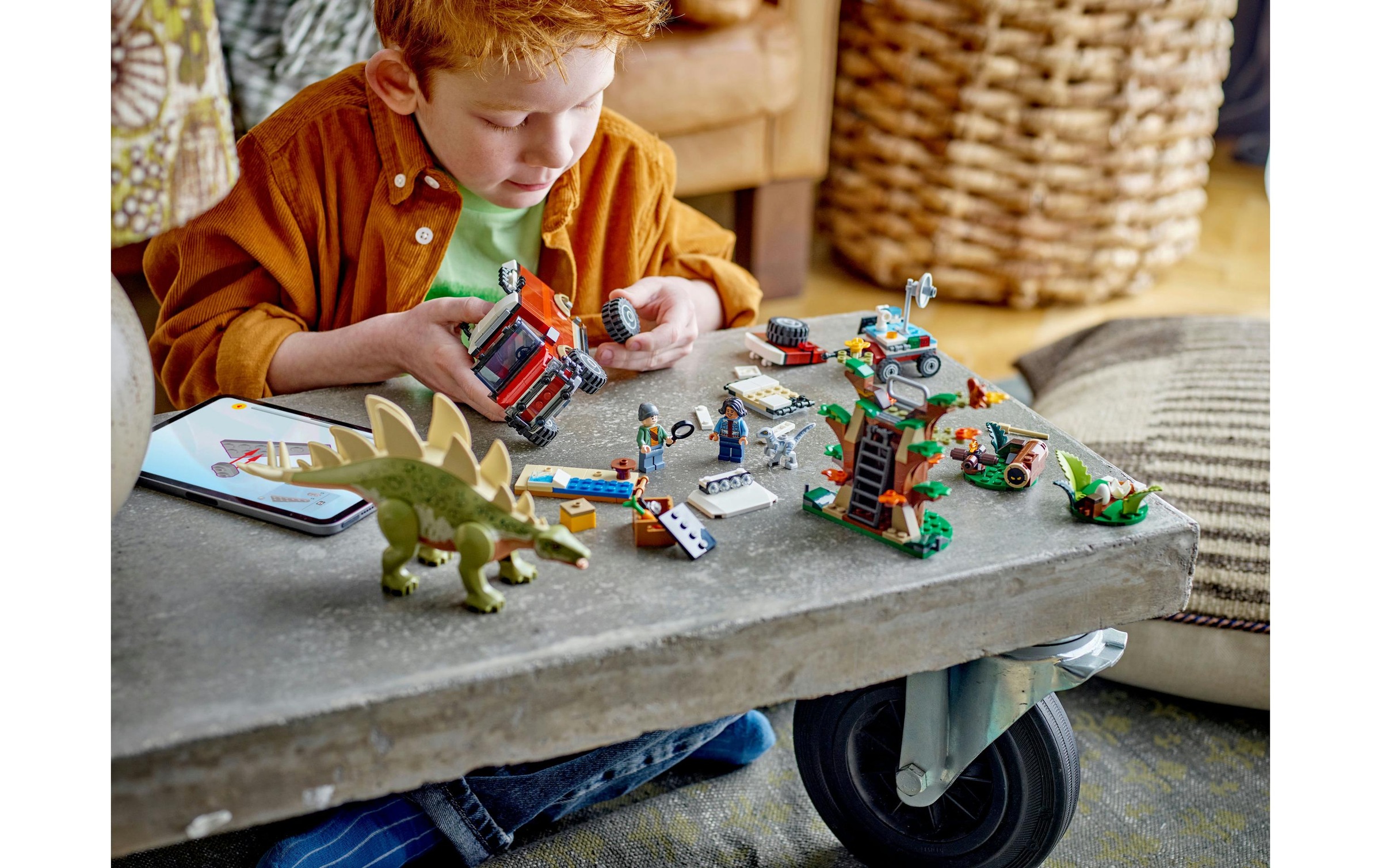 LEGO® Konstruktionsspielsteine »Jurassic World Entdeckung des Stegosaurus 76965«, (420 St.)