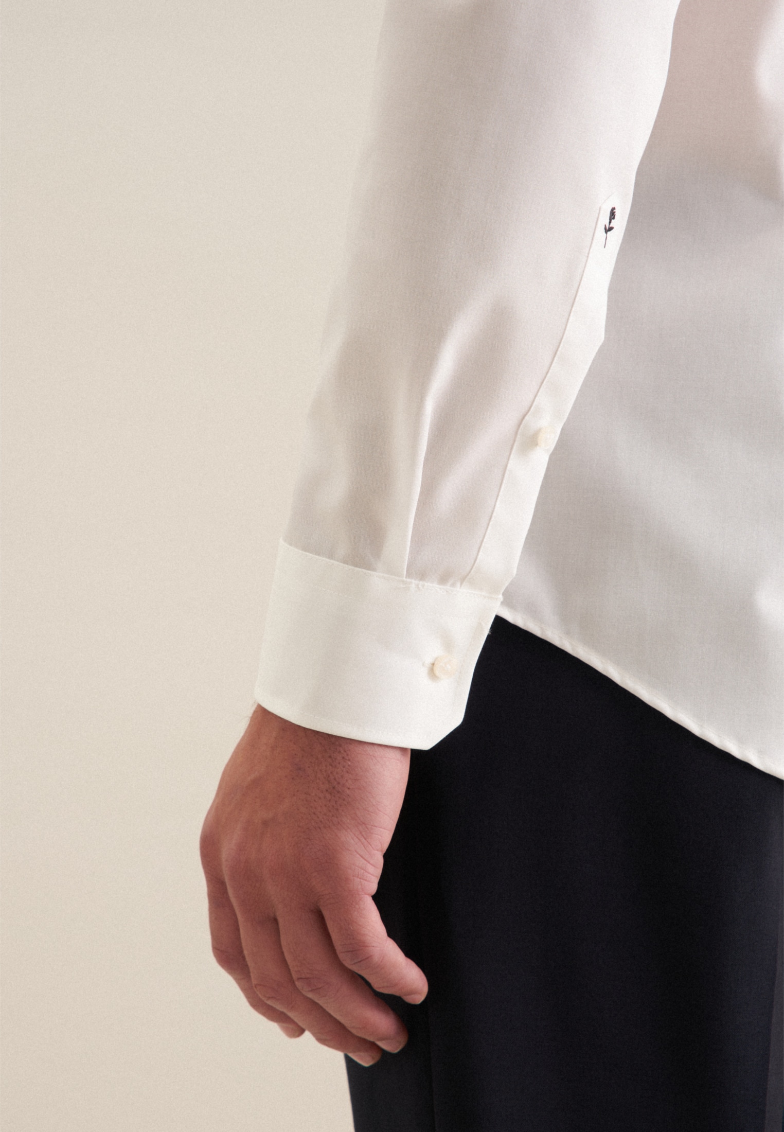 seidensticker Businesshemd »Schwarze Rose«, Slim 1/1 Kentkragen Uni
