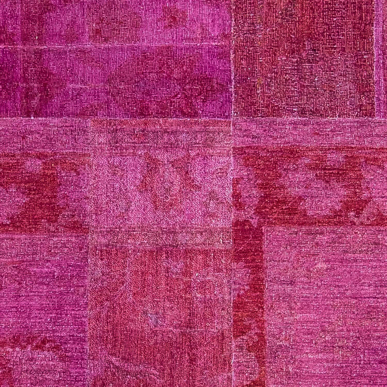 morgenland Teppich Einzelstück x cm Zertifikat - Handgeknüpft, 182 lila«, 271 mit rechteckig, - »Patchwork Wohnzimmer