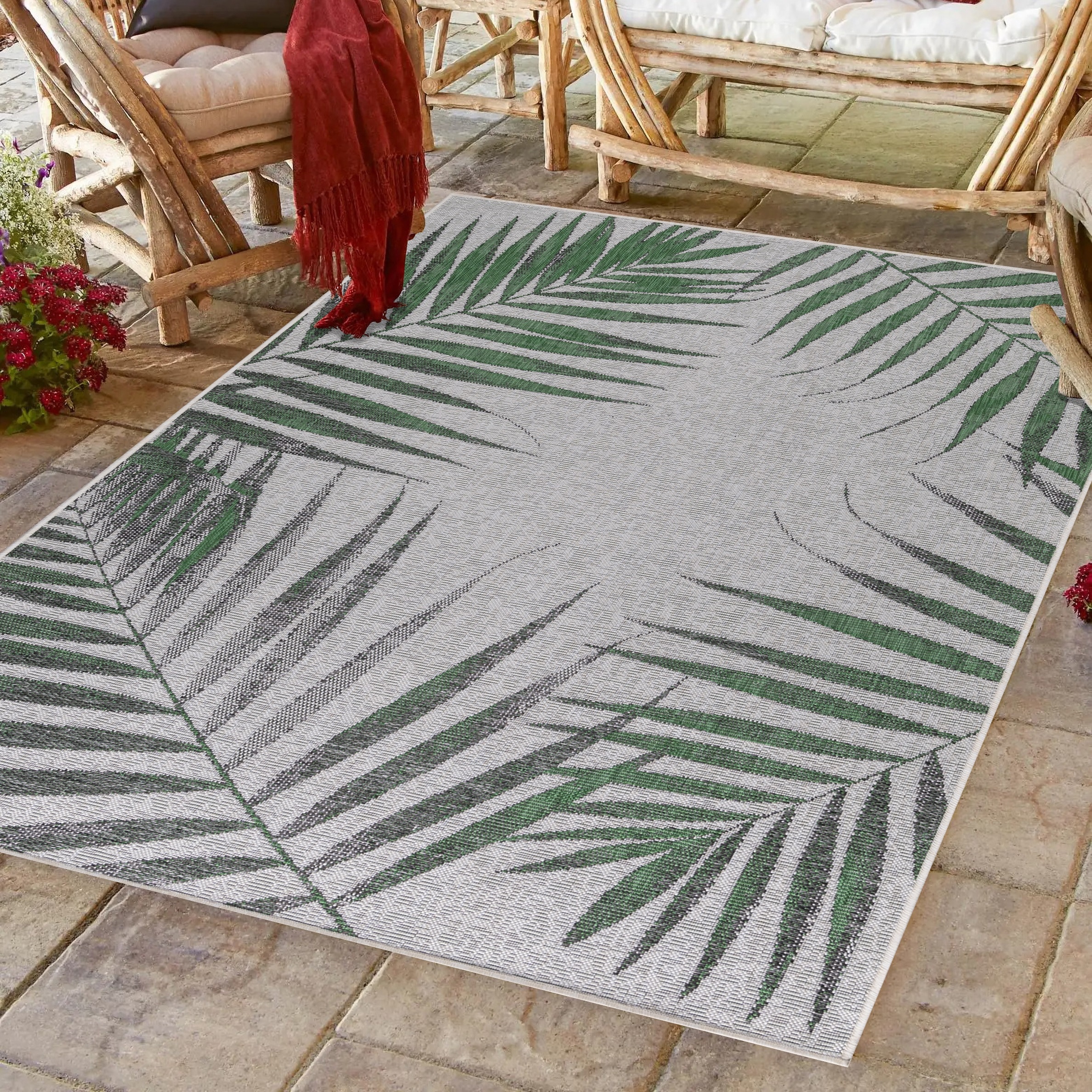 Image of Ayyildiz Teppiche Outdoorteppich "SUNNY 4414" rechteckig 5 mm Höhe Läufer / Pflegeleicht / Strapazierfähig / In- und Outdoor geeignet