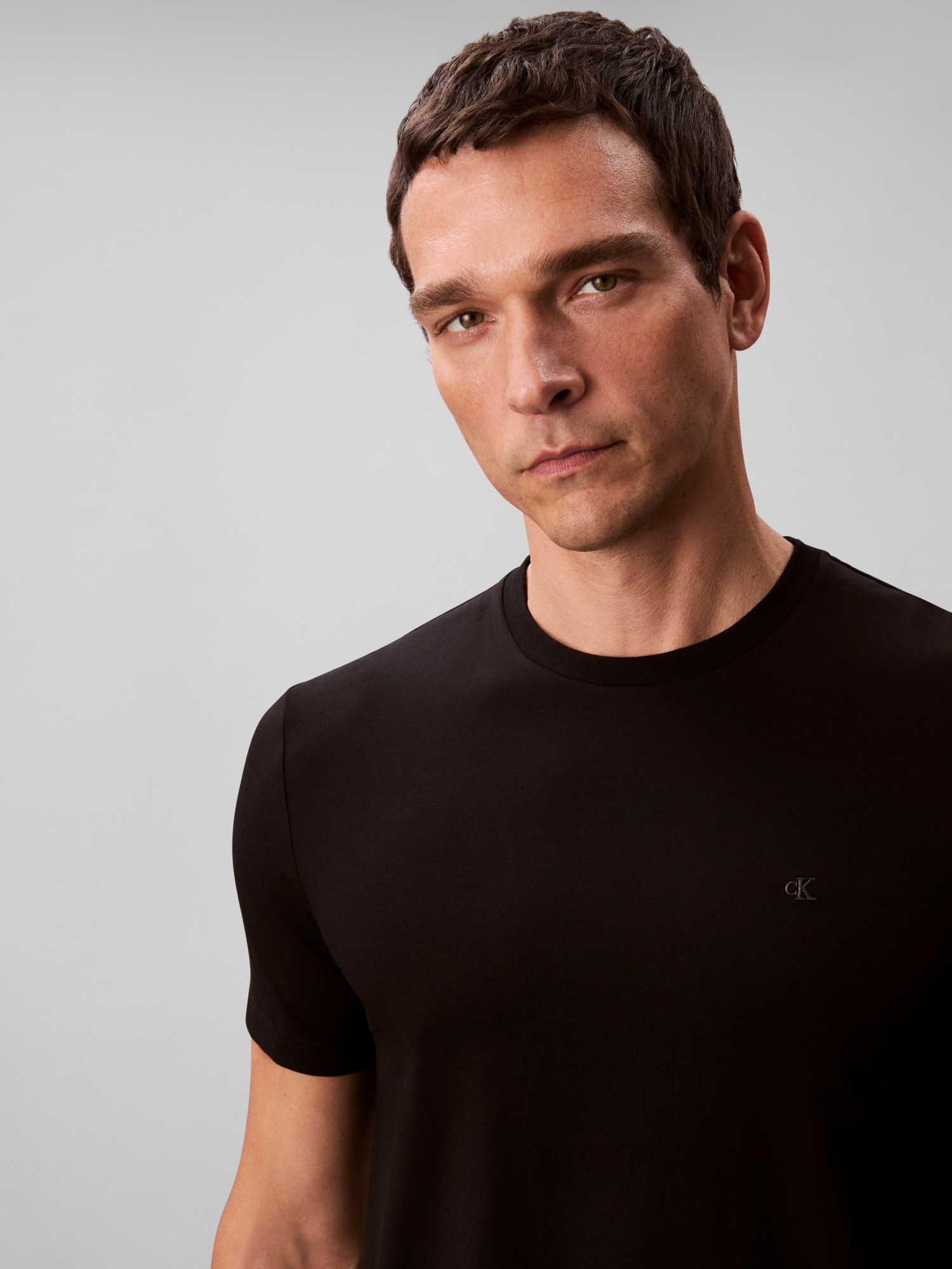 Calvin Klein T-shirt »2 Pack SS STRETCH COTTON SLIM TEE« Packung, 2 cuis Rundhalsausschnitt, slim fit