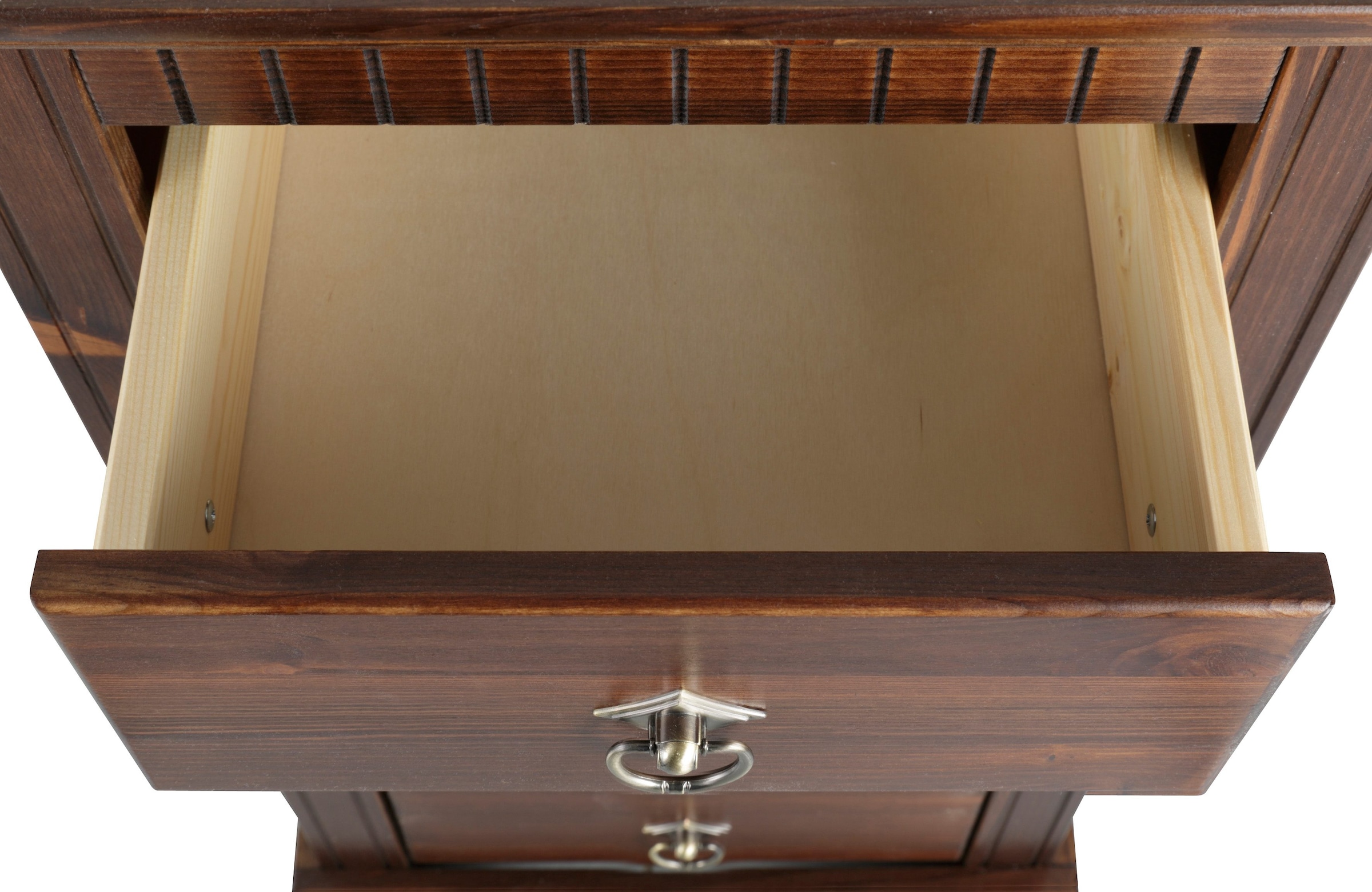 Home affaire Kommode »Rustic«, Breite 48cm, aus massiver Kiefer, 5 Schubladen, FSC®-zertifiziert