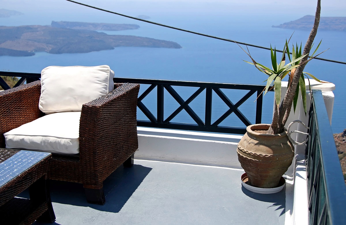 Image of Papermoon Fototapete "Santorini Inselblick"