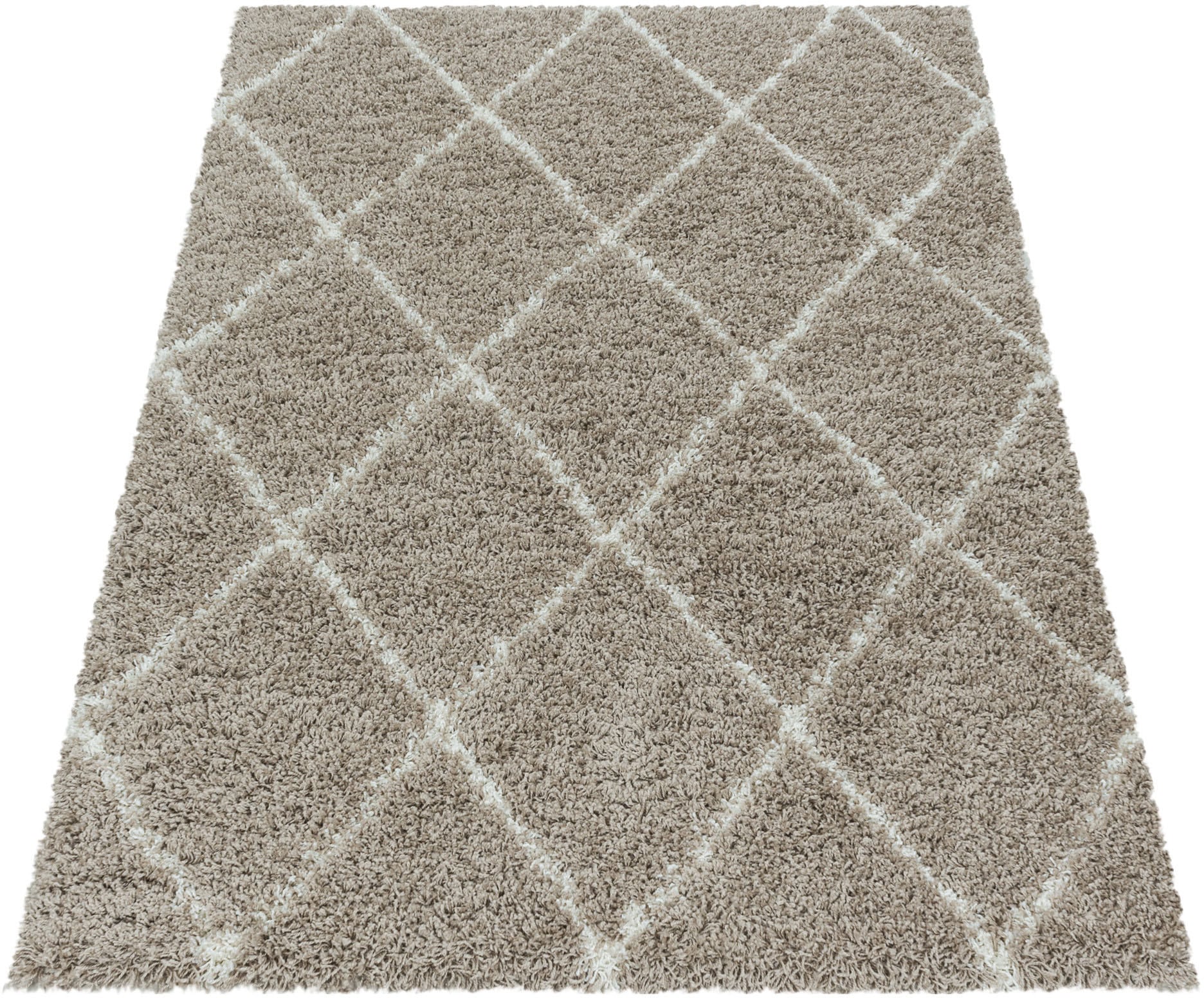 Ayyildiz Teppiche Hochflor-Teppich »ALVOR 3401«, rechteckig, 50 mm Höhe, Shaggy, Langflor, Läufer, pflegeleicht, Wohnzimmer