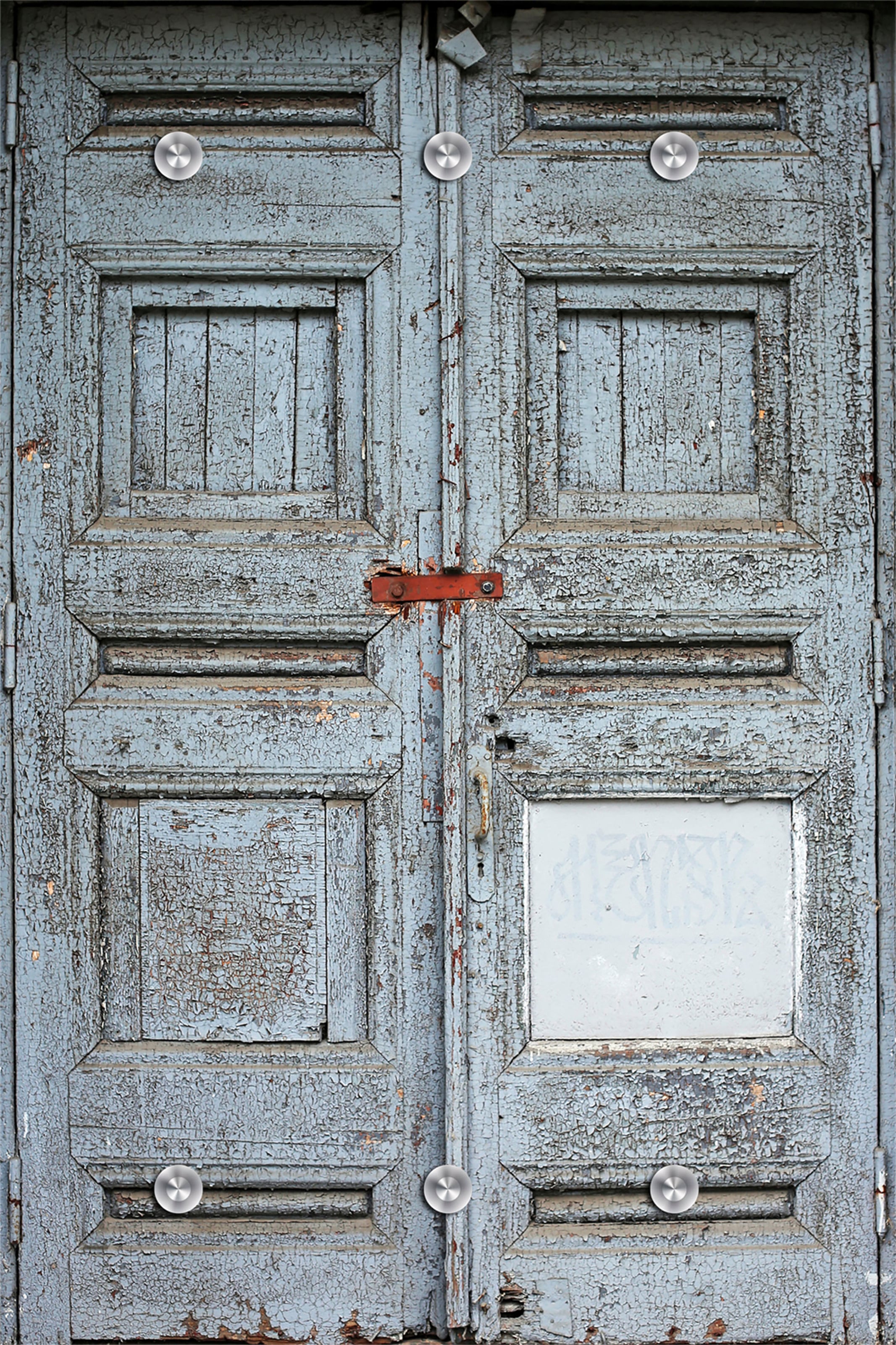 Image of queence Garderobenleiste "Tür" mit 6 Haken, 80 x 120 cm