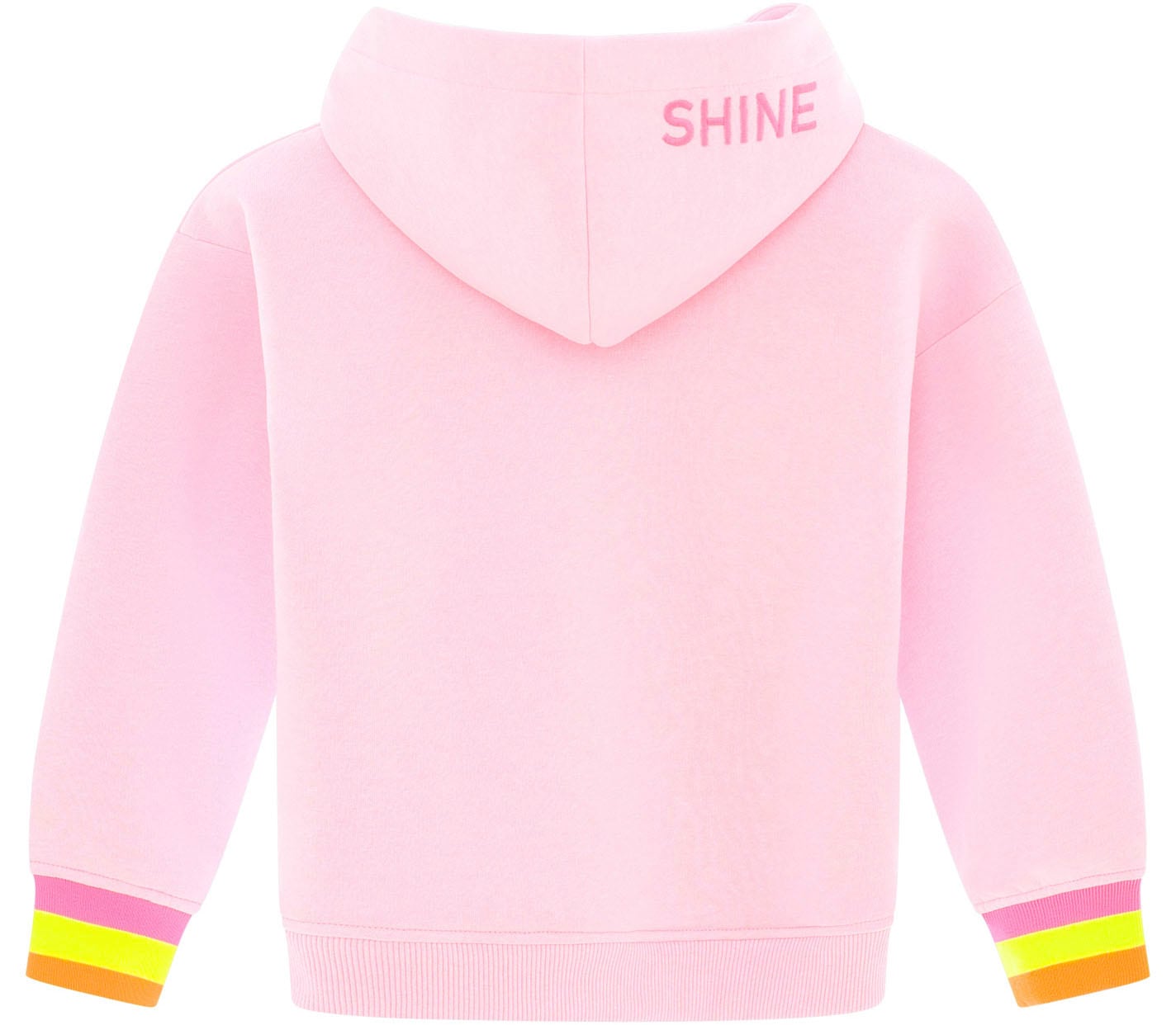 Zwillingsherz Hoodie »"Always Happy" Kids«, mit grossem Smiley und neonfarbenen Details