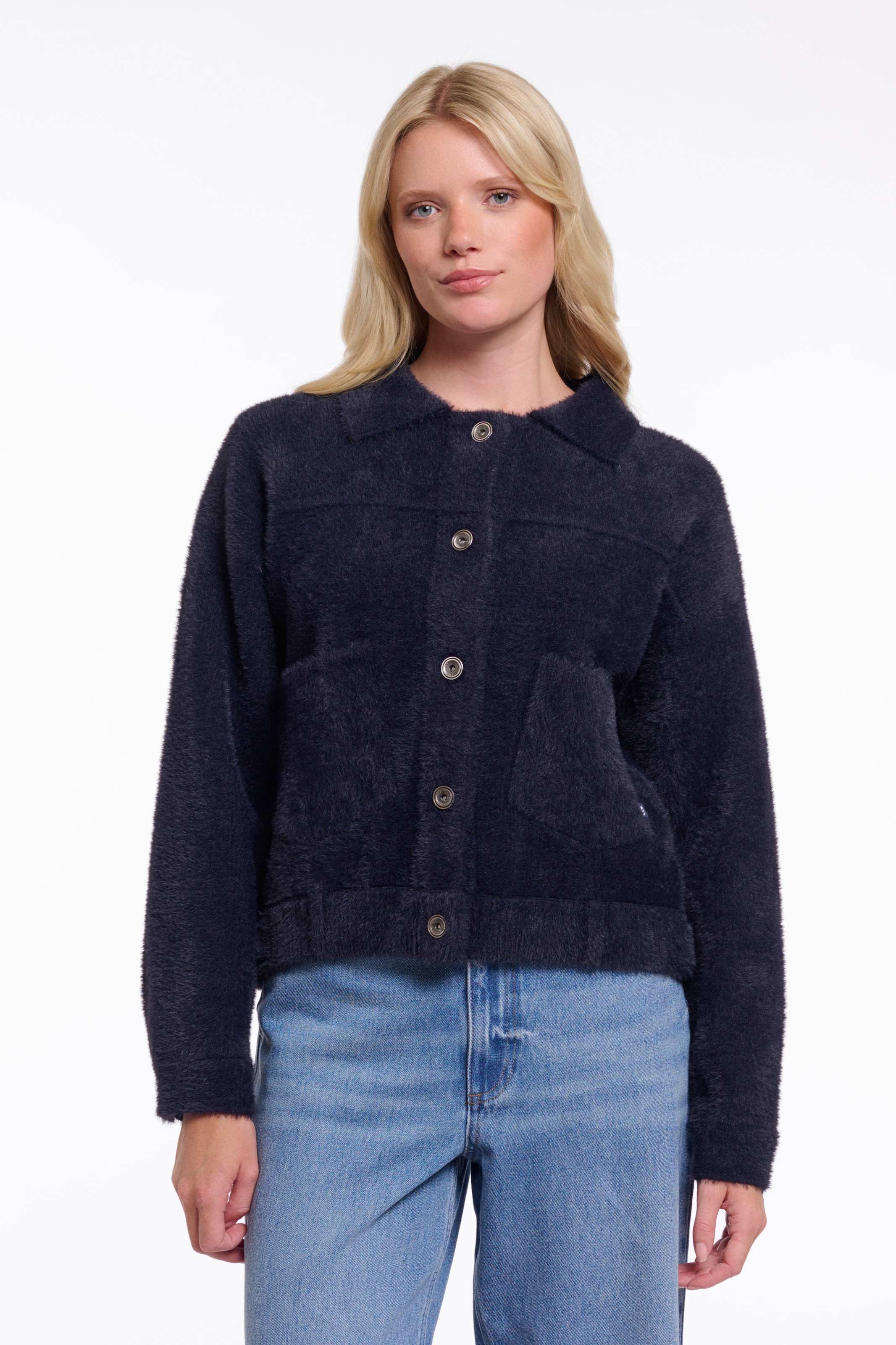 Rino & Pelle Strickjacke »BUBBLY« mit flauschiger Optik