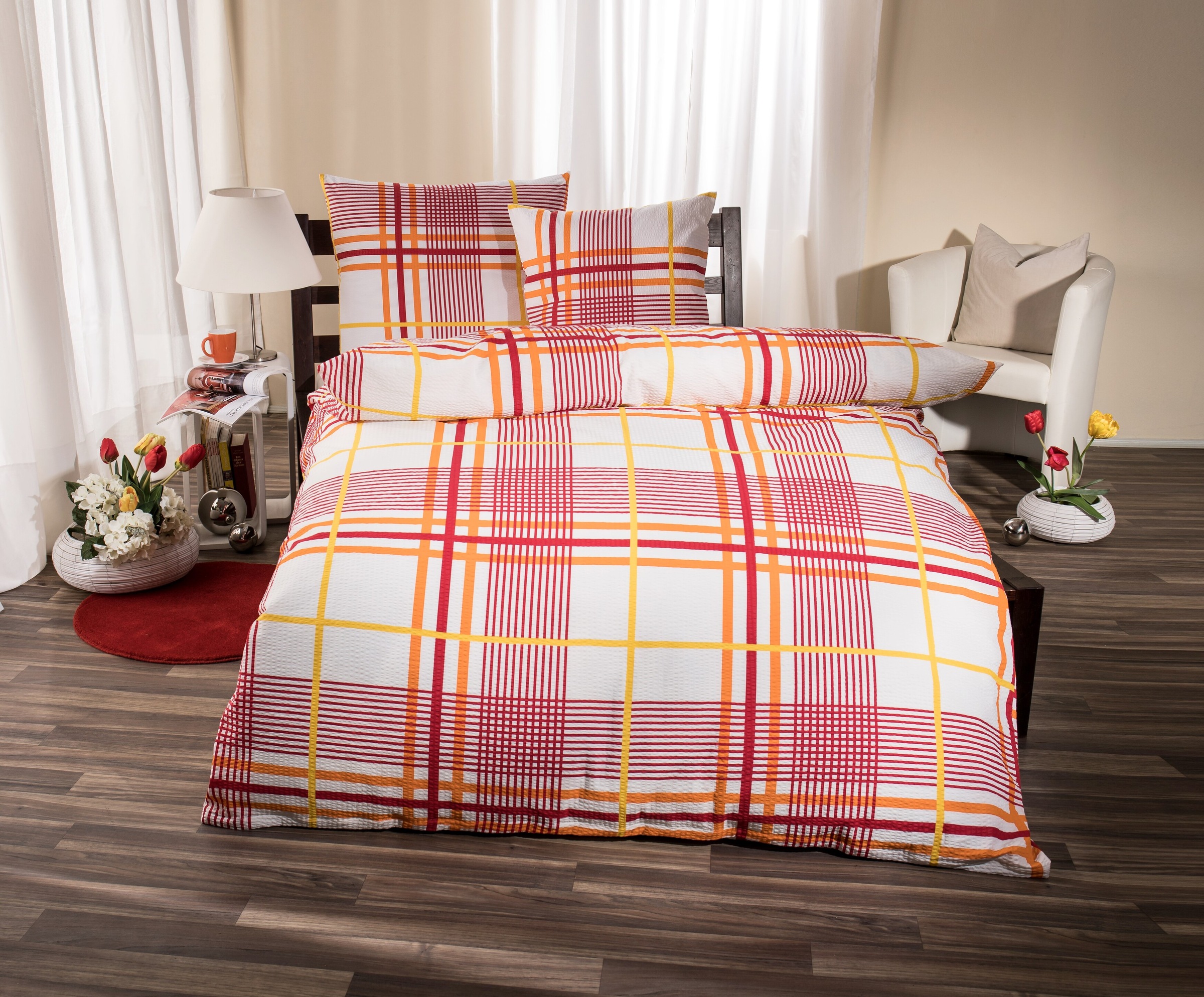 Image of Night Fashion Kissenbezug »Night Fashion Seersucker«, (1 St.), verdeckter Reissverschluss bei Ackermann Versand Schweiz