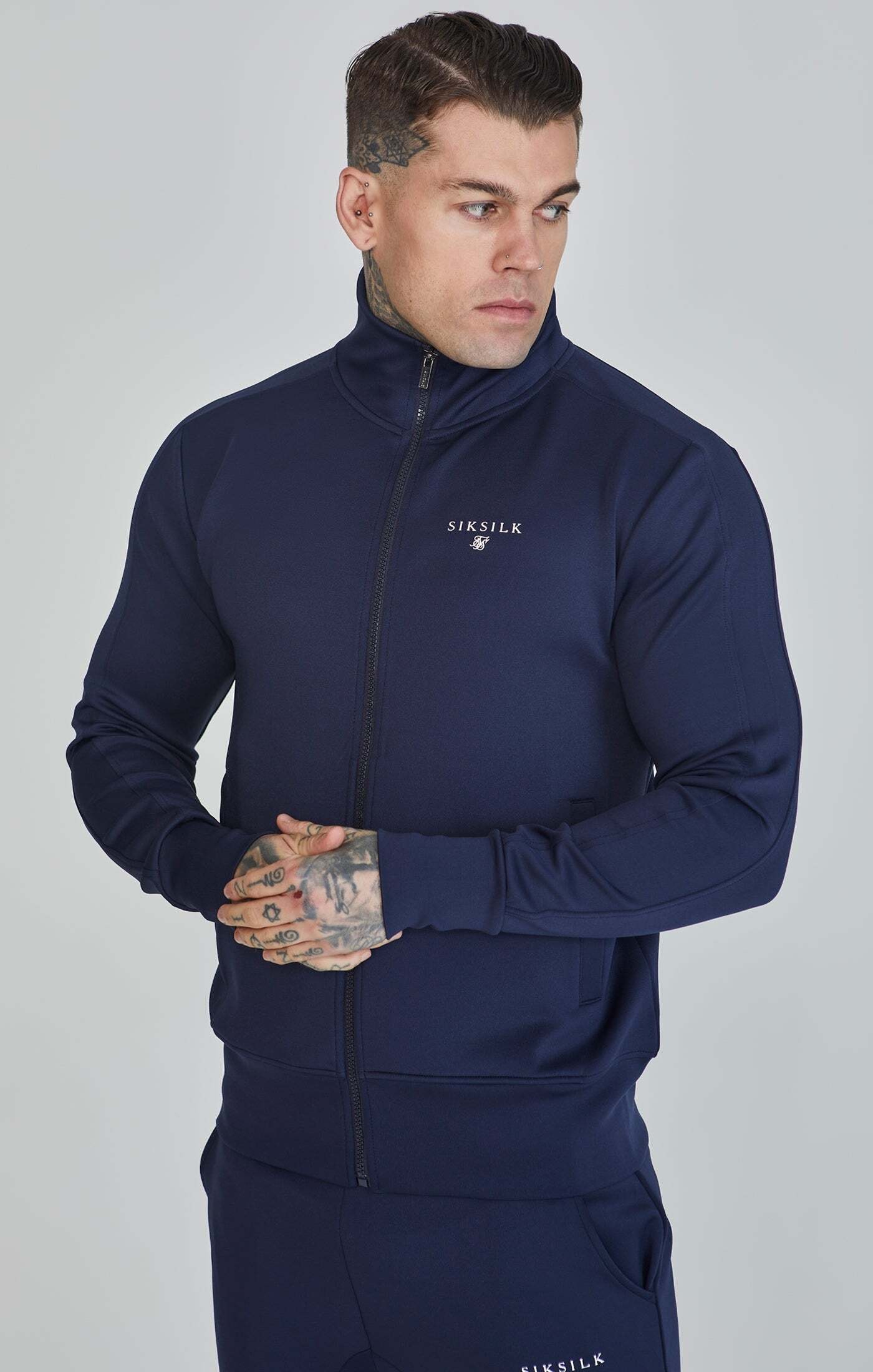 Siksilk Sweatjacke »Siksilk Sweatjacken Essentials Poly Track Top«