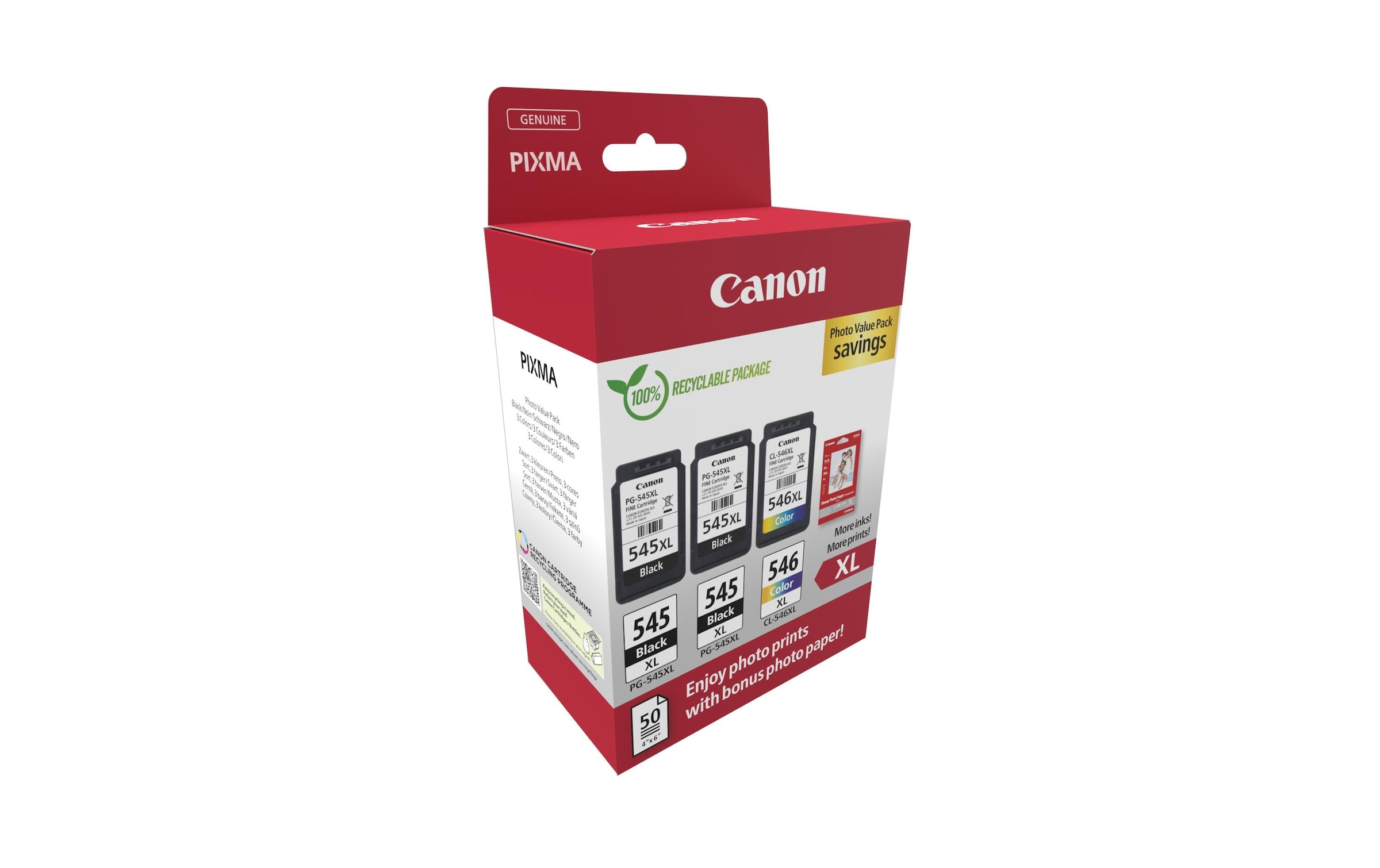 Canon Cartouche d'encre »2xPG-545XL/1xCL-546XL Photo Black/Cyan/Magenta/Yellow«