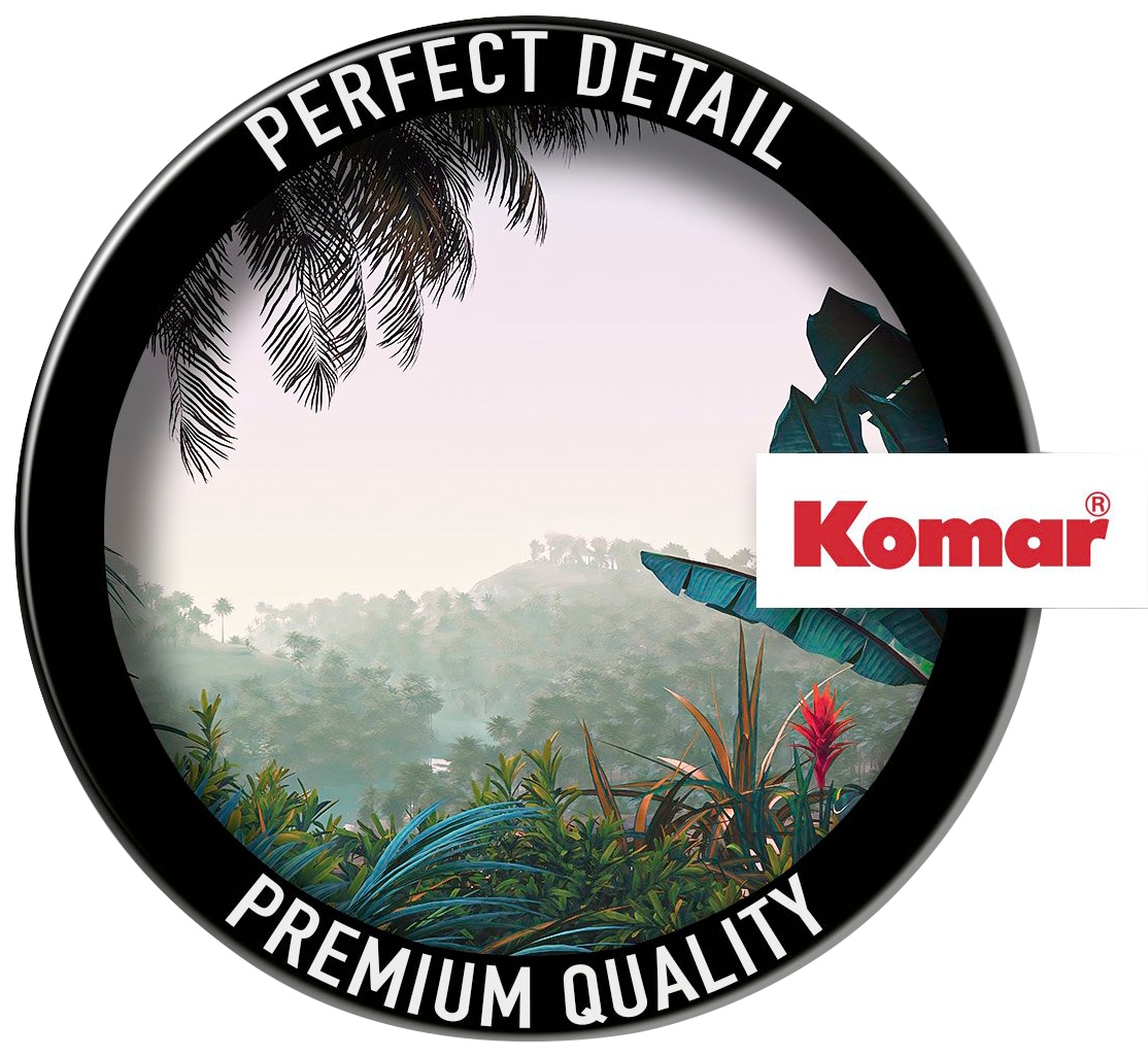Komar Vliestapete »Digitaldruck Vlies -  Jungle Morning - Grösse 400 x 250 cm« bedruckt glatt Wohnzimmer, Schlafzimmer
