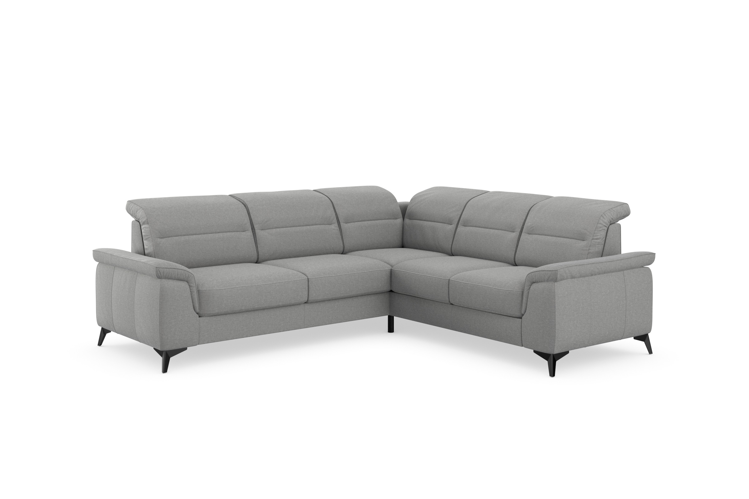 sit&more Ecksofa »Sinatra L-Form«, optinal mit Kopfteilverstellung und Armteilfunktion, Metallfüsse