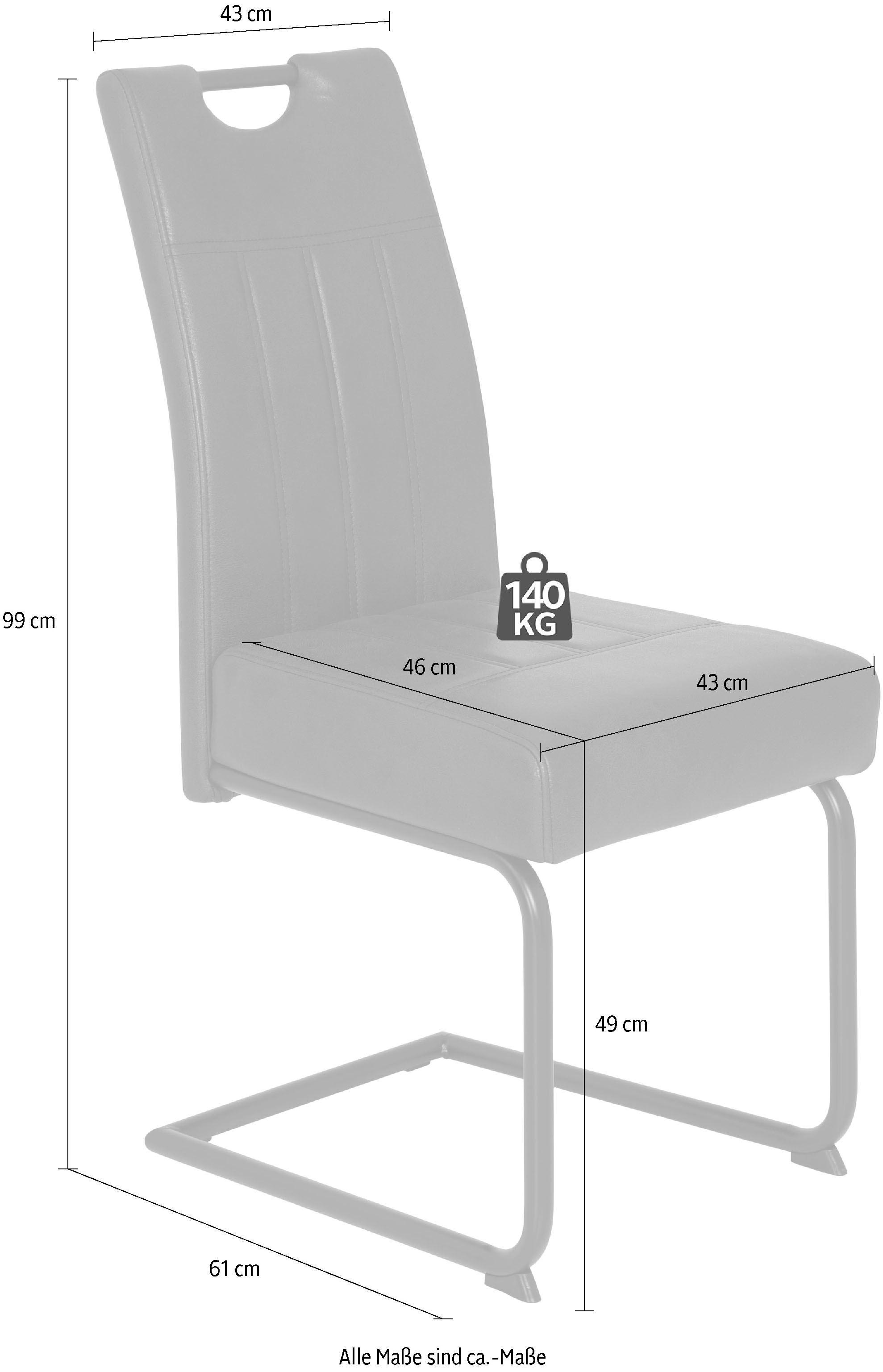 HELA Esszimmerstuhl »Betty«, (Set), 2 St., Microfaser, 2 oder 4 Stück, mit Federkern Polsterung