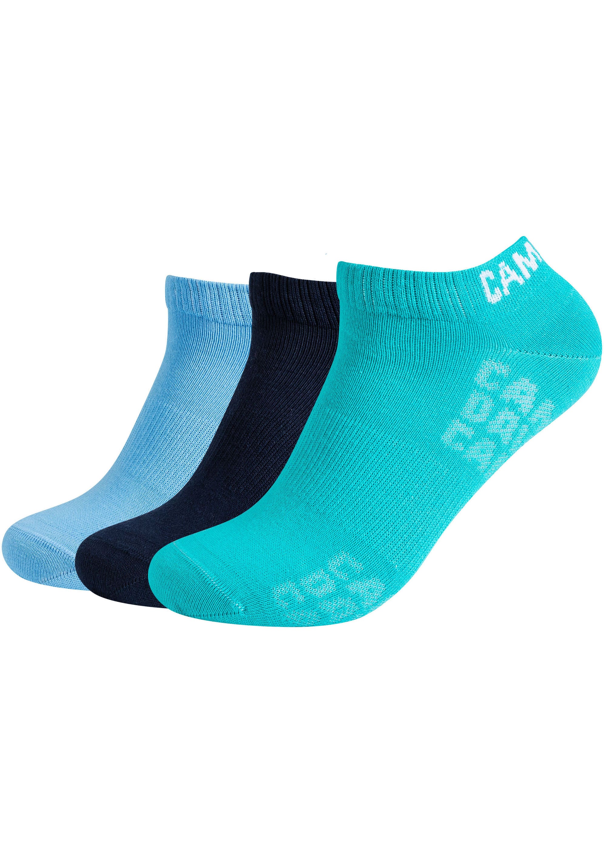 CAMP DAVID Kurzsocken »mesh ventilation«, (6 Paar), mit dezentem Markenlogo