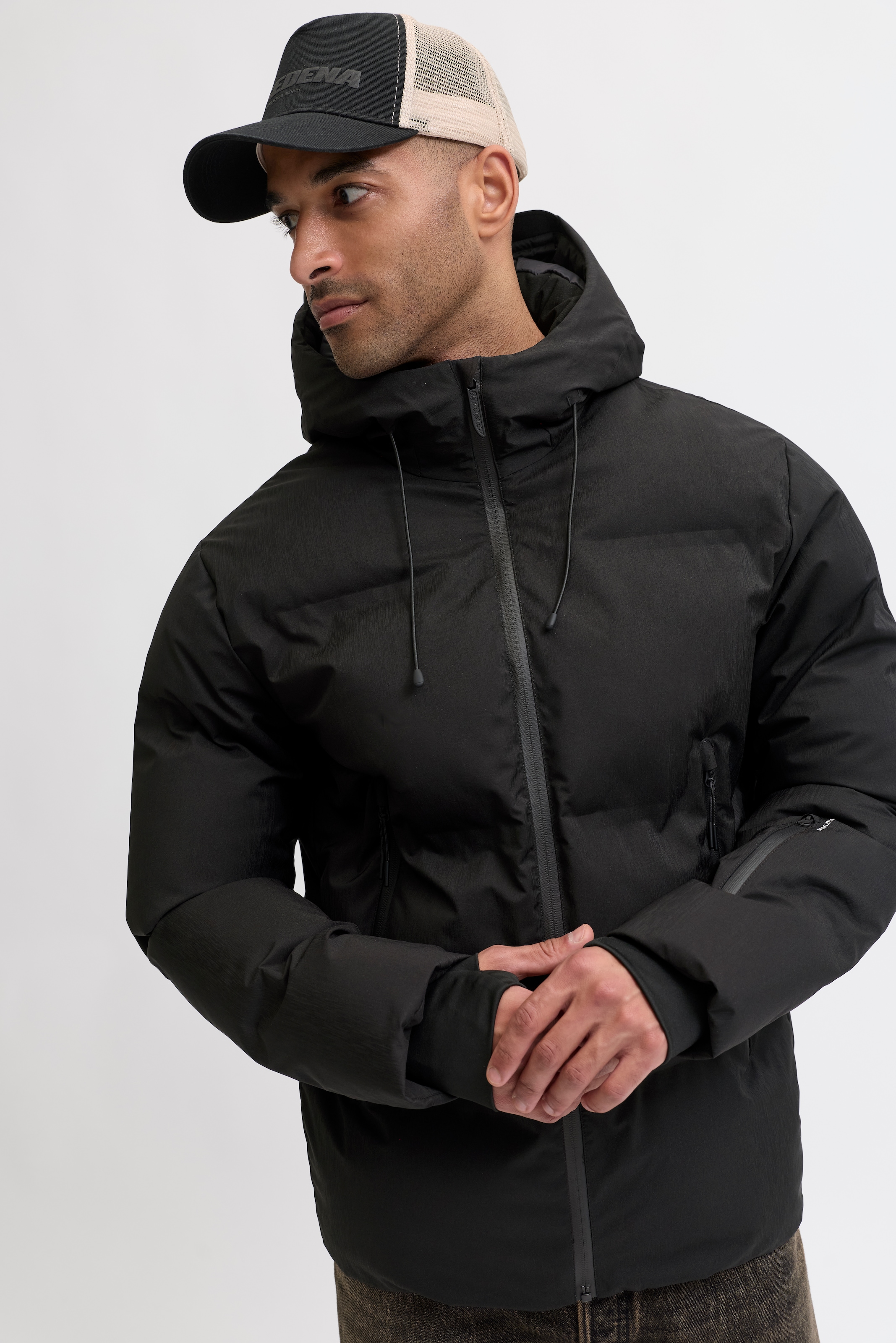 Jack & Jones Veste matelassée »JCOFUSION TECHNICAL PUFFER JACKET SN« mit Kapuze