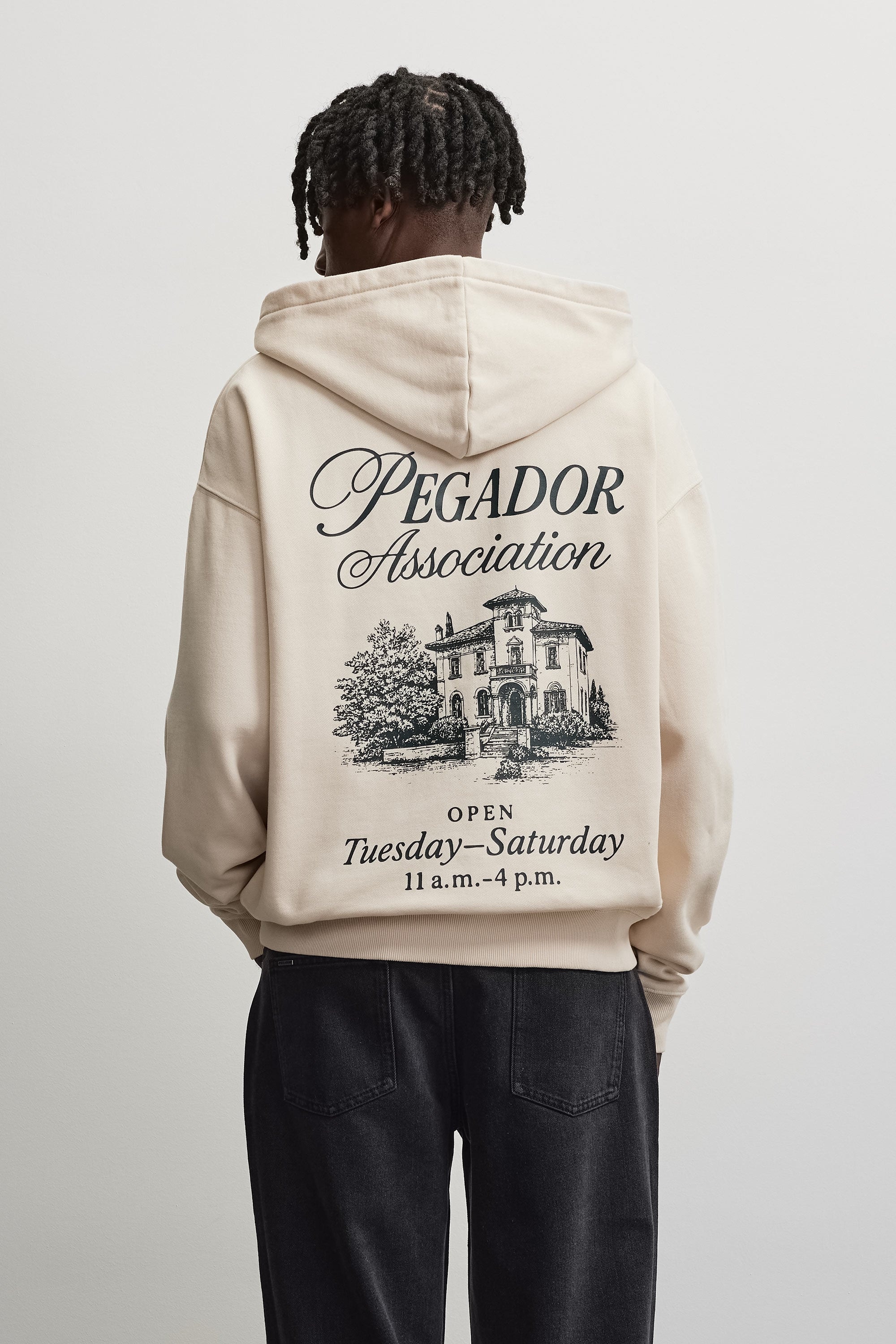 PEGADOR Sweat à capuche »Carloforte Oversized Sweat Jacket« Mélange de coton, coupe oversize