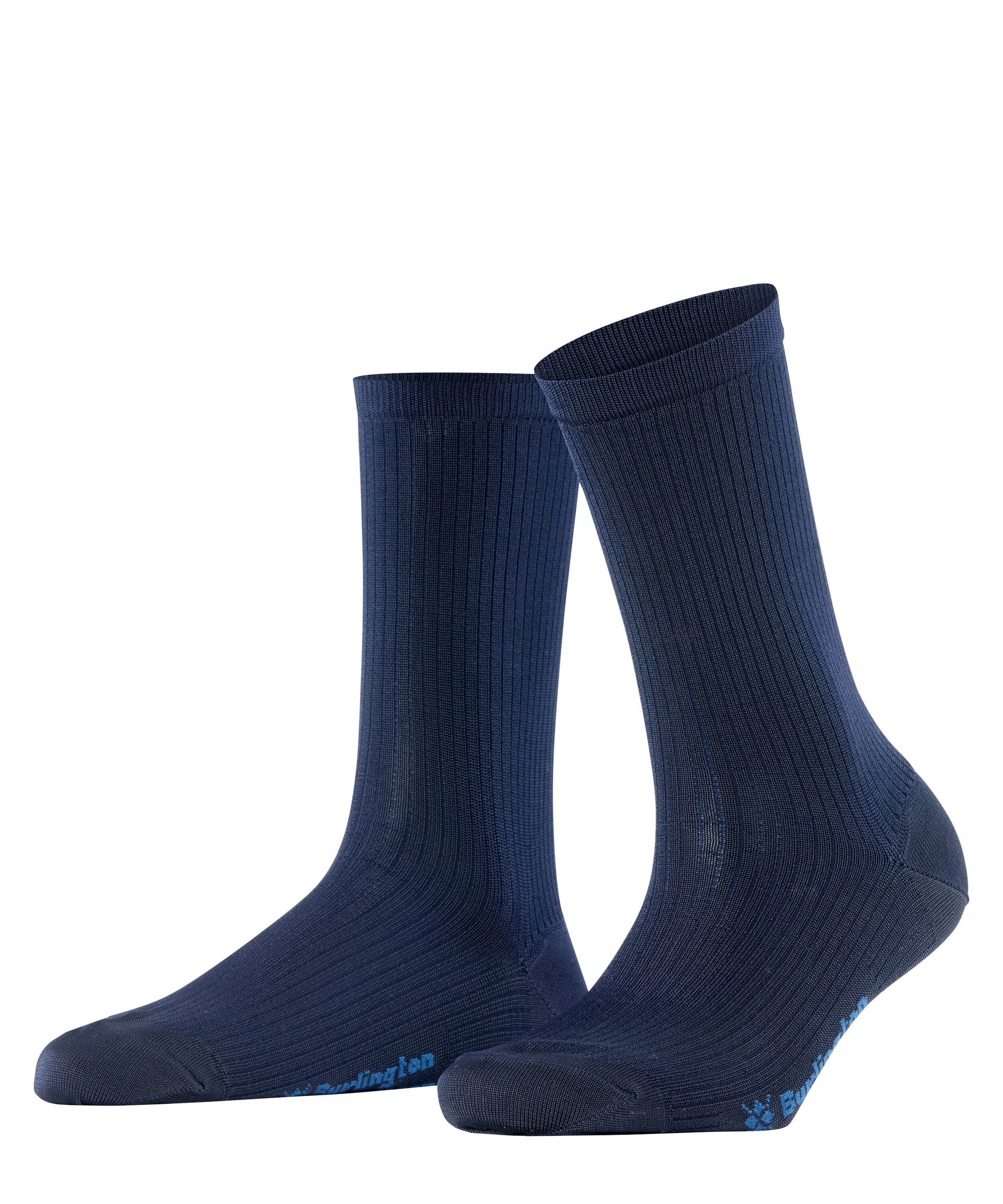 Burlington Chaussettes »Princess Street« Taille unique 36-41, structure côtelée fine, mélange viscose
