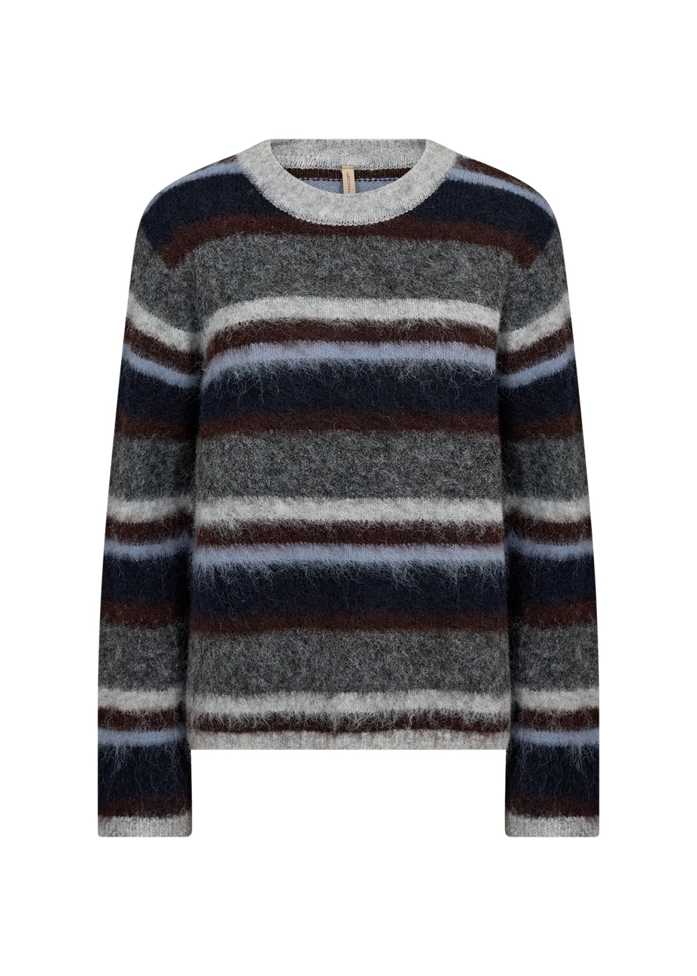 soyaconcept Pull en tricot »SC-HADIL YD 2« Materialmix mit Wolle