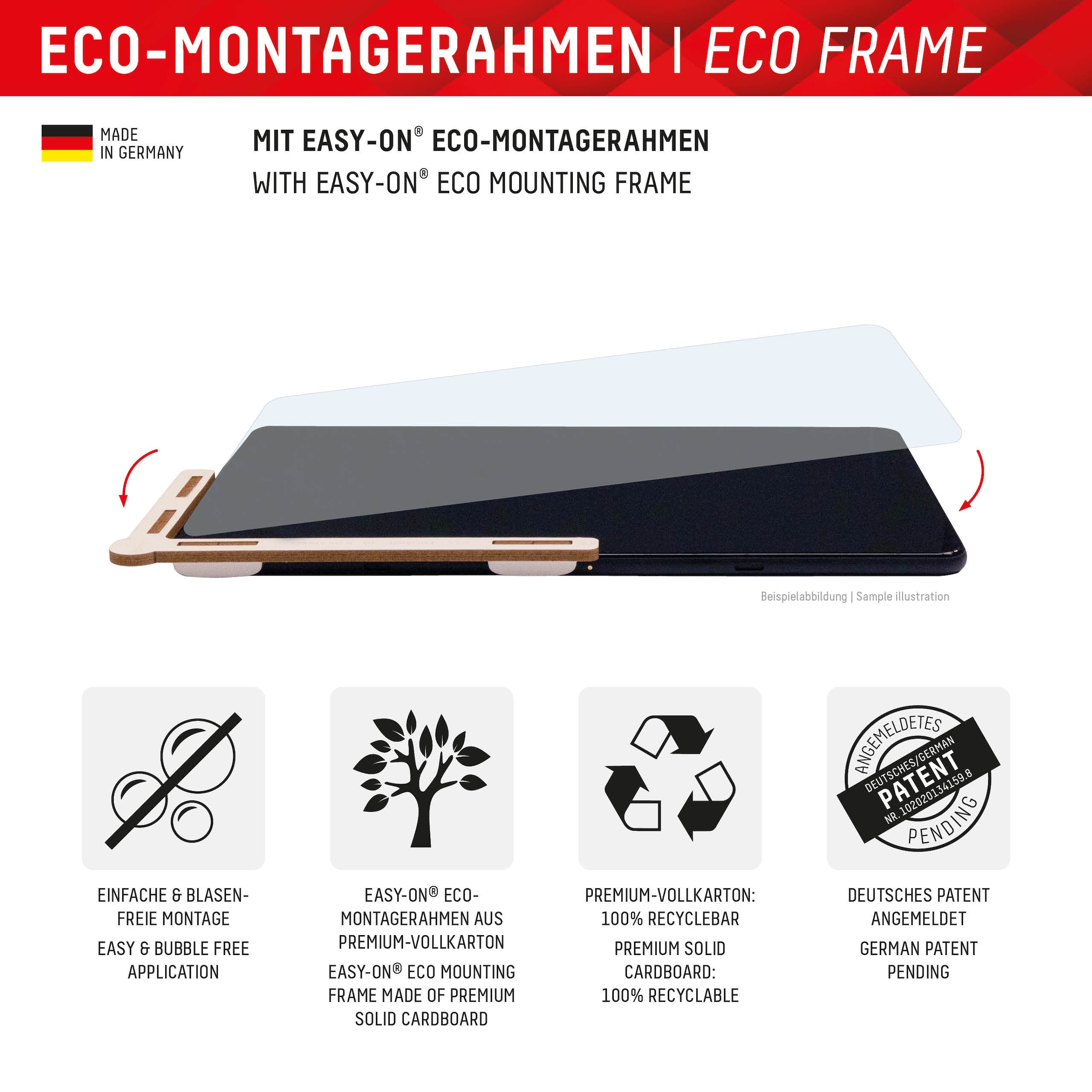 Displex Verre de protection d'écran »Tablet Glass« für Samsung Galaxy Tab A9+;Samsung Galaxy Tab A11+ Bildschirmschutz, Schutzglas, Splitterschutz, kratzfest