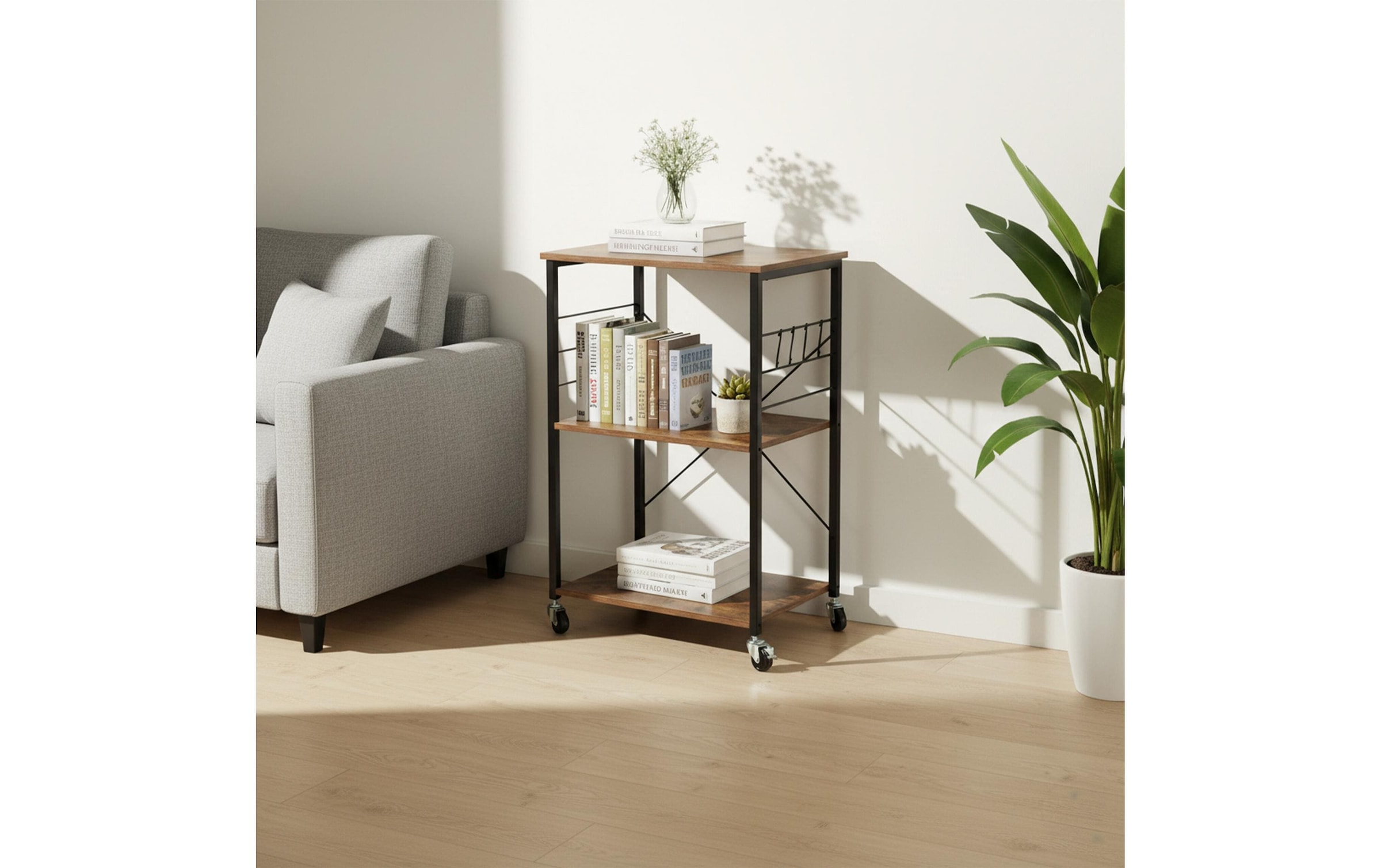 relaxdays Küchenwagen »89 x 60 x 40 cm«