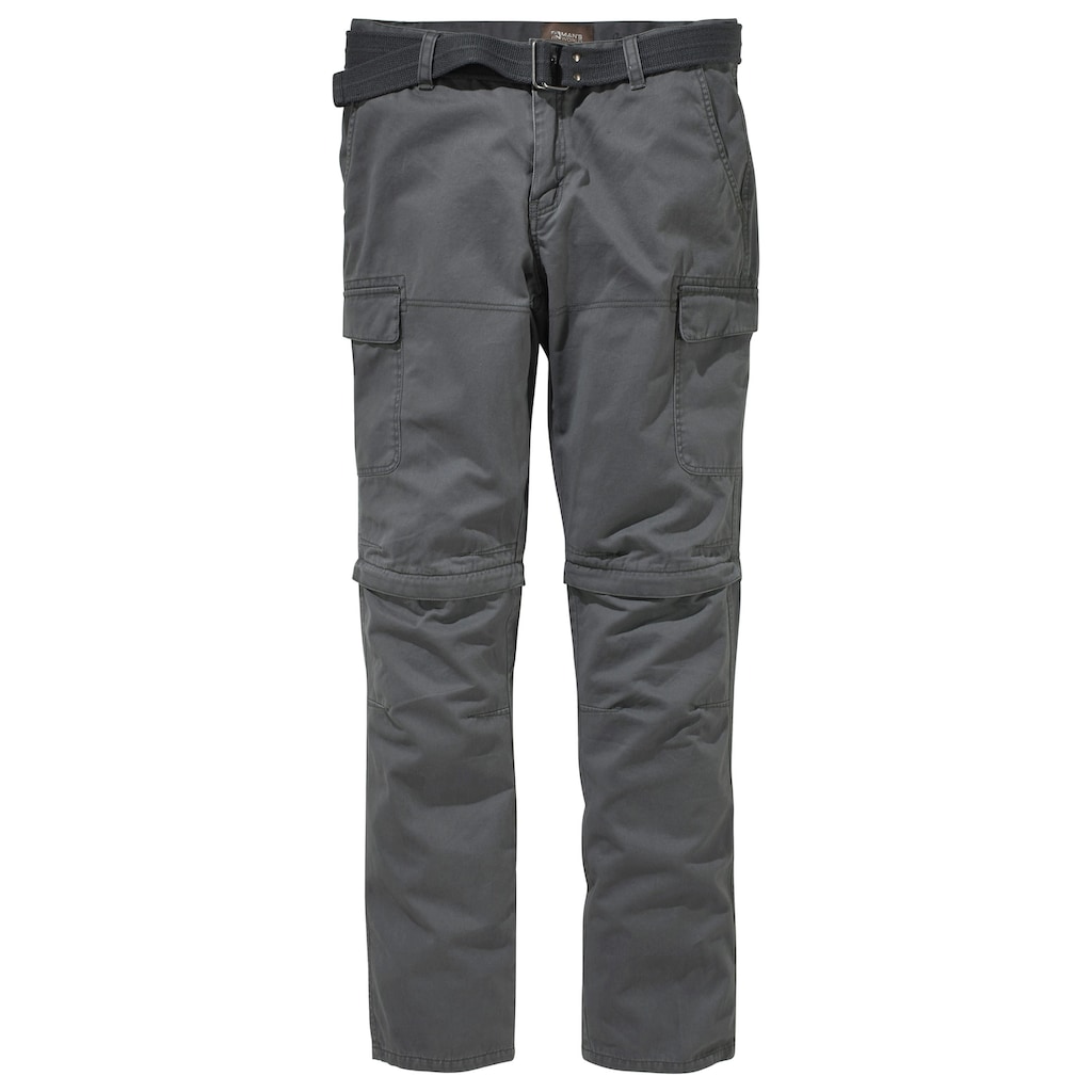 Man's World Cargohose, (Set, mit Gürtel), mit Zip-Off Funktion