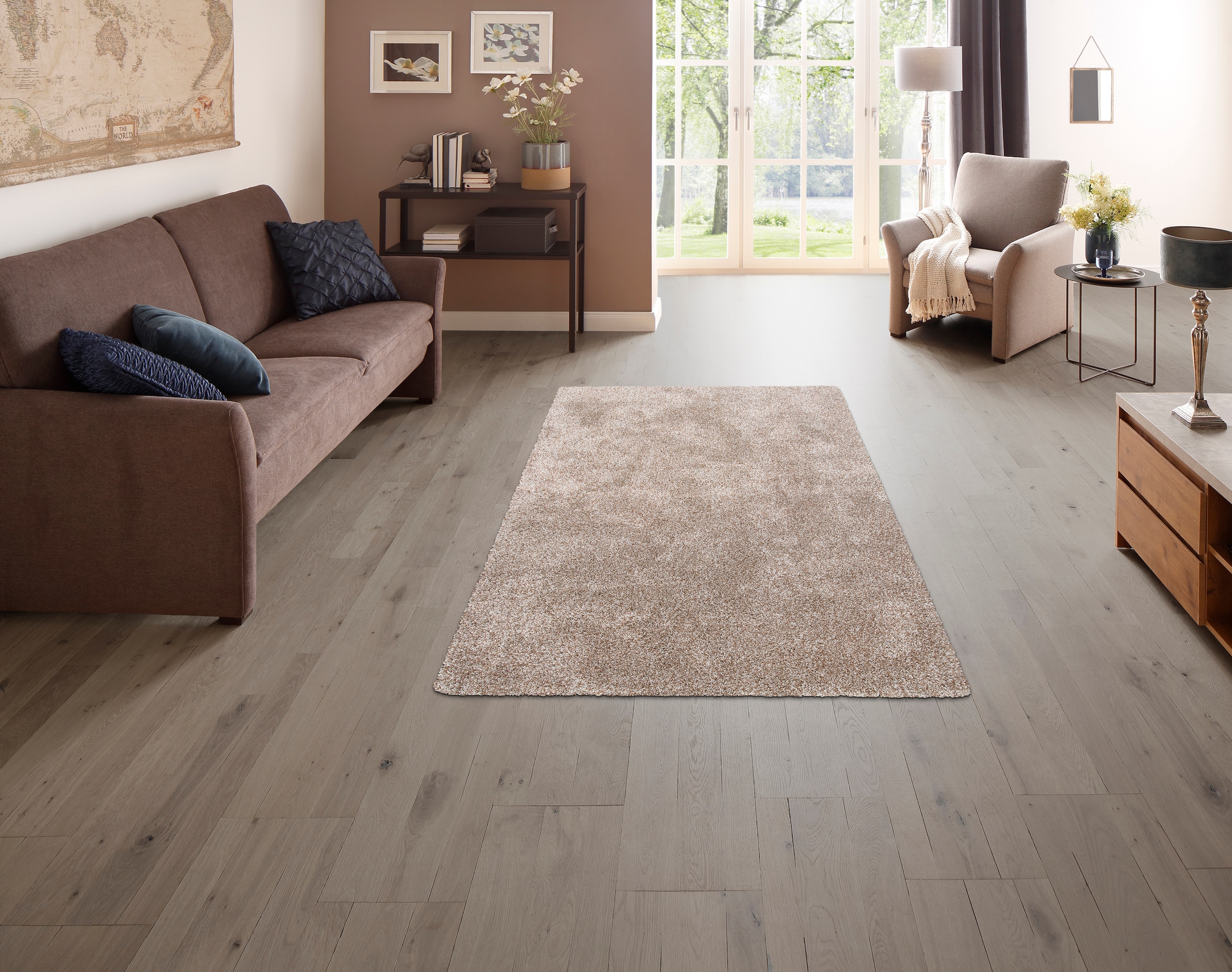 Guido Maria Kretschmer Home&Living Hochflor-Teppich »Rom«, rechteckig, 40 mm Höhe, Teppich hochflor, besonders weich, gewebt, weicher Flor
