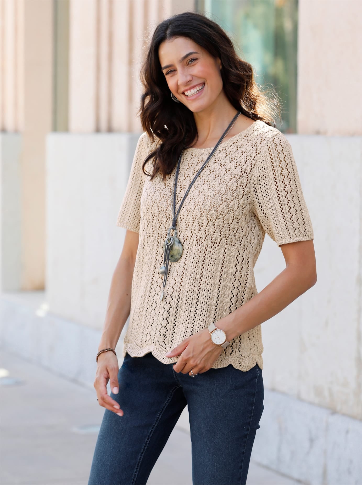 Inspirationen Ajourpullover "Ajour-Pullover"