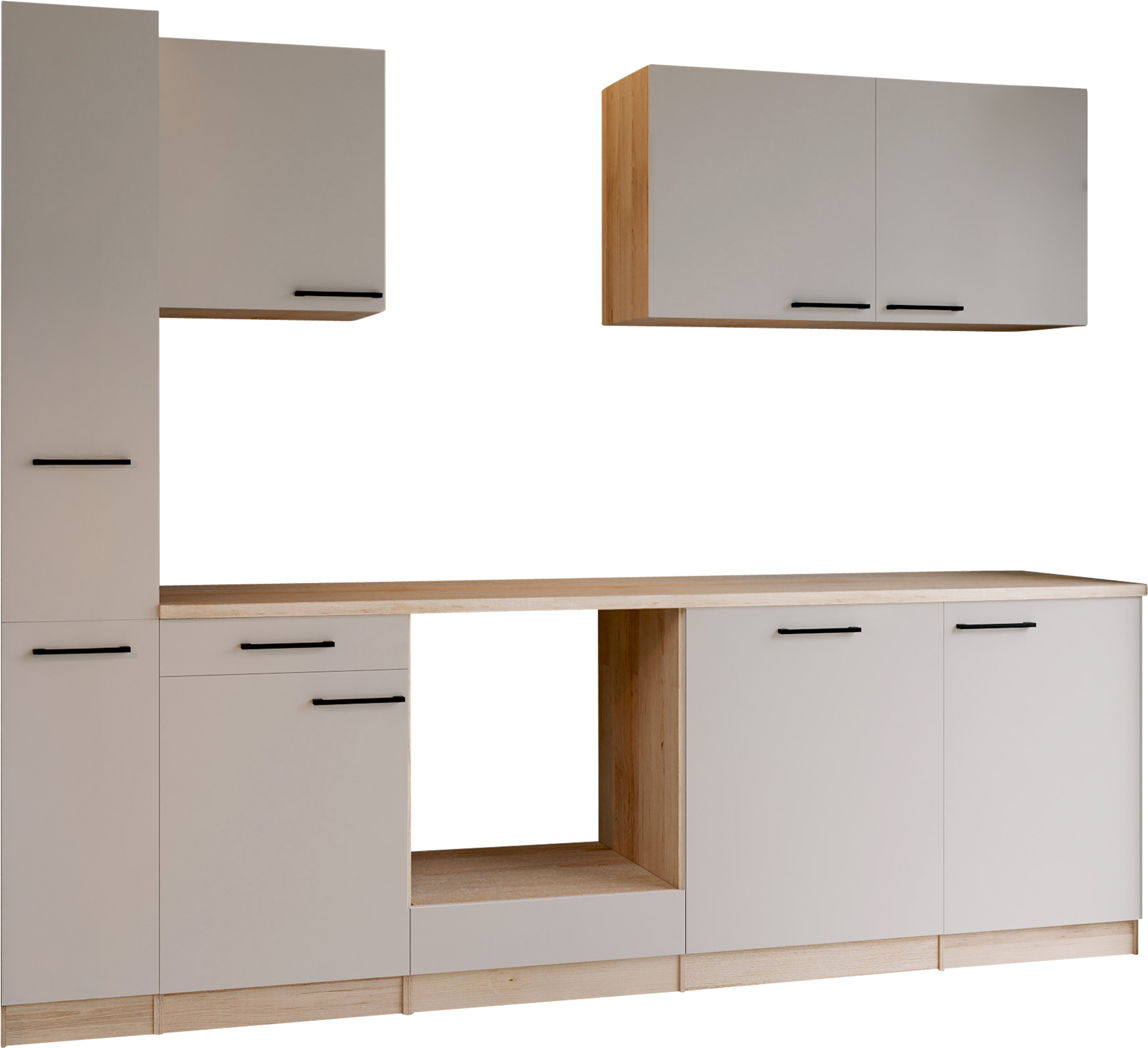 RESPEKTA Cuisine »Merle« zerlegt, wahlweise mit E-Geräten, Soft Close Funktion, Breite 250 cm