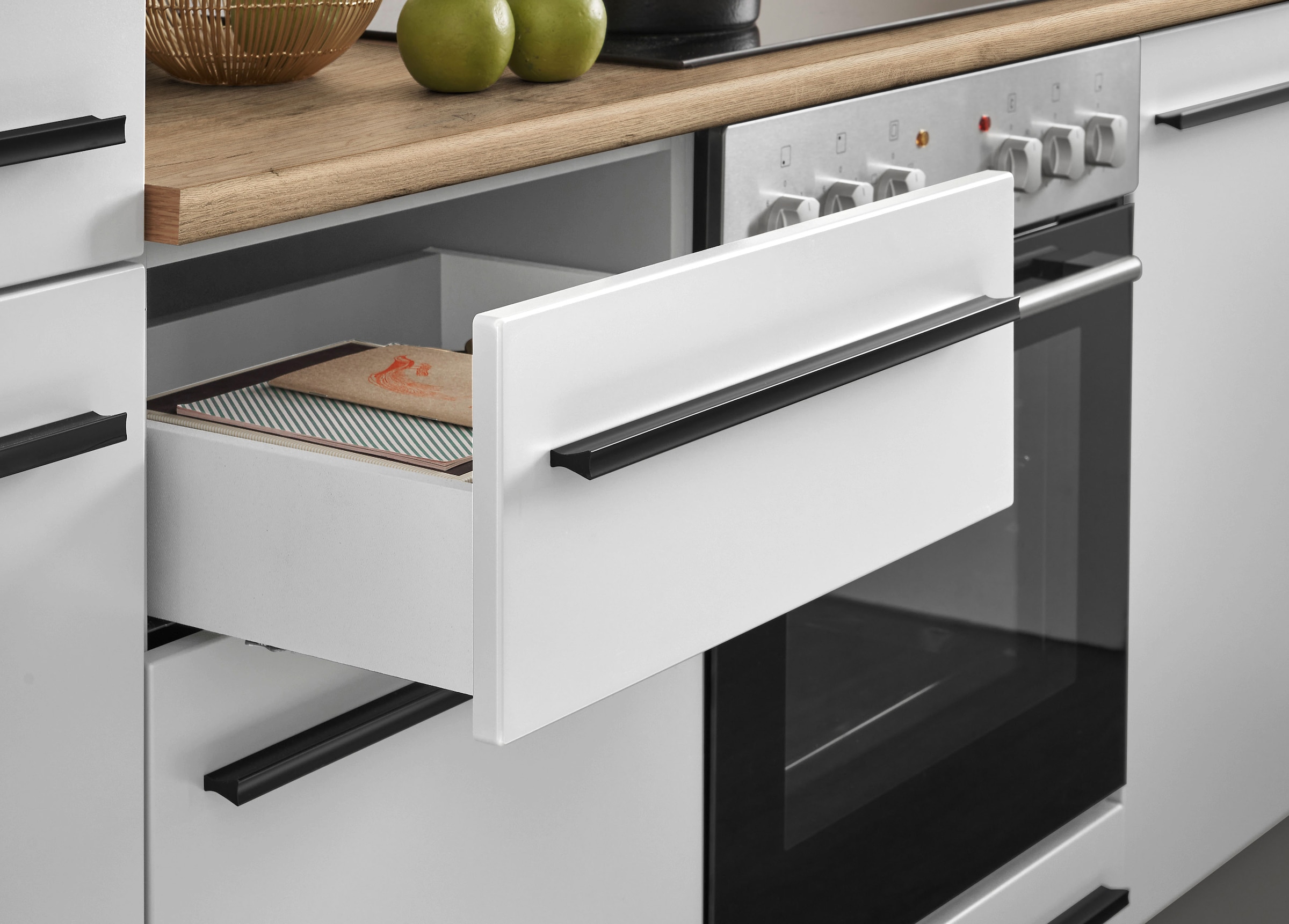 BASIC by Balculina Winkelküche »Denver, Küche BxHxT 220 x 211 x 60« Breite 220 cm, wahlweise mit E-Geräten und Induktion