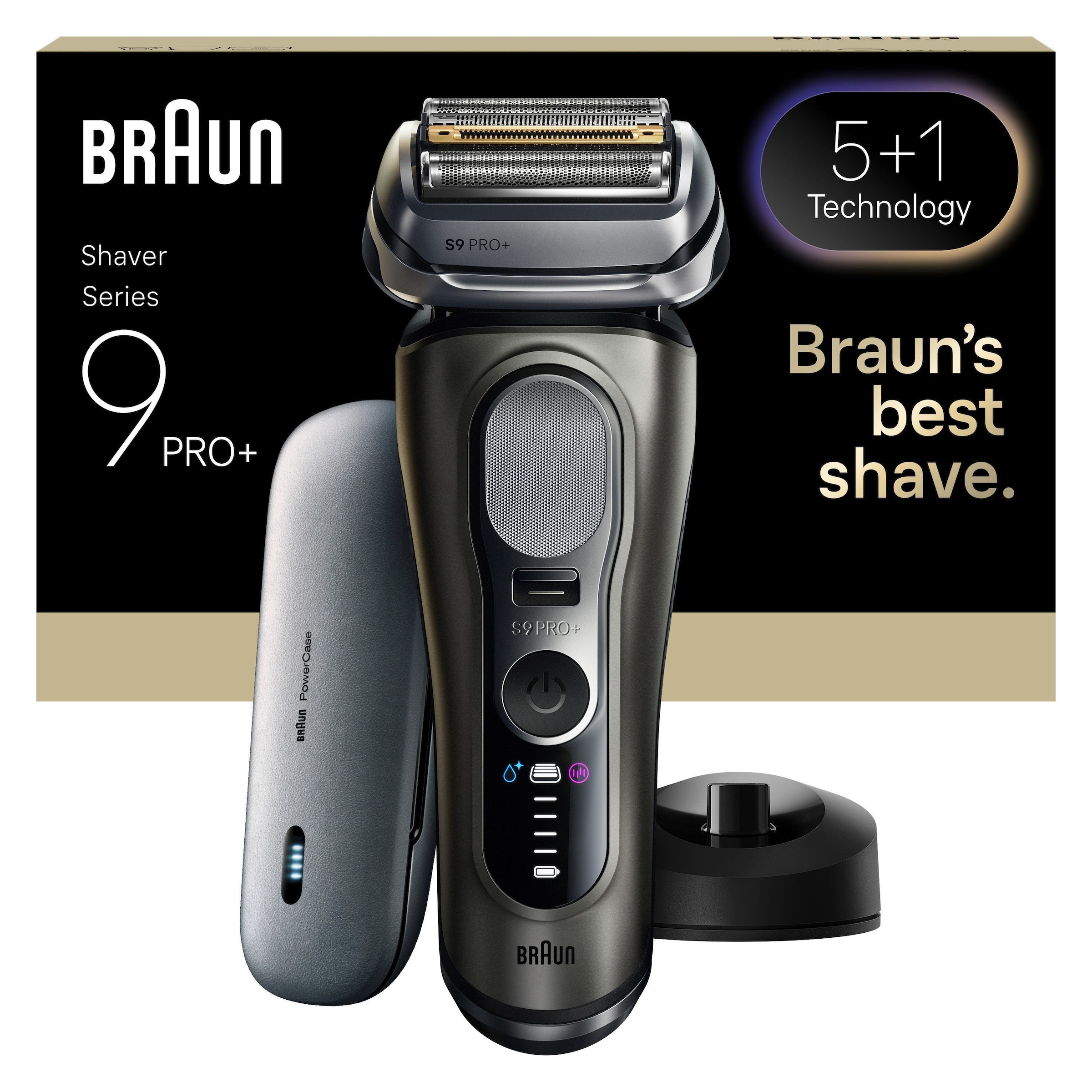 Image of Braun Elektrorasierer "Series 9 9625s" integrierter Präzisionstrimmer Pro-SensoAdapt, 5+1 ultradünne Präzisionsklingen, Ladeetui