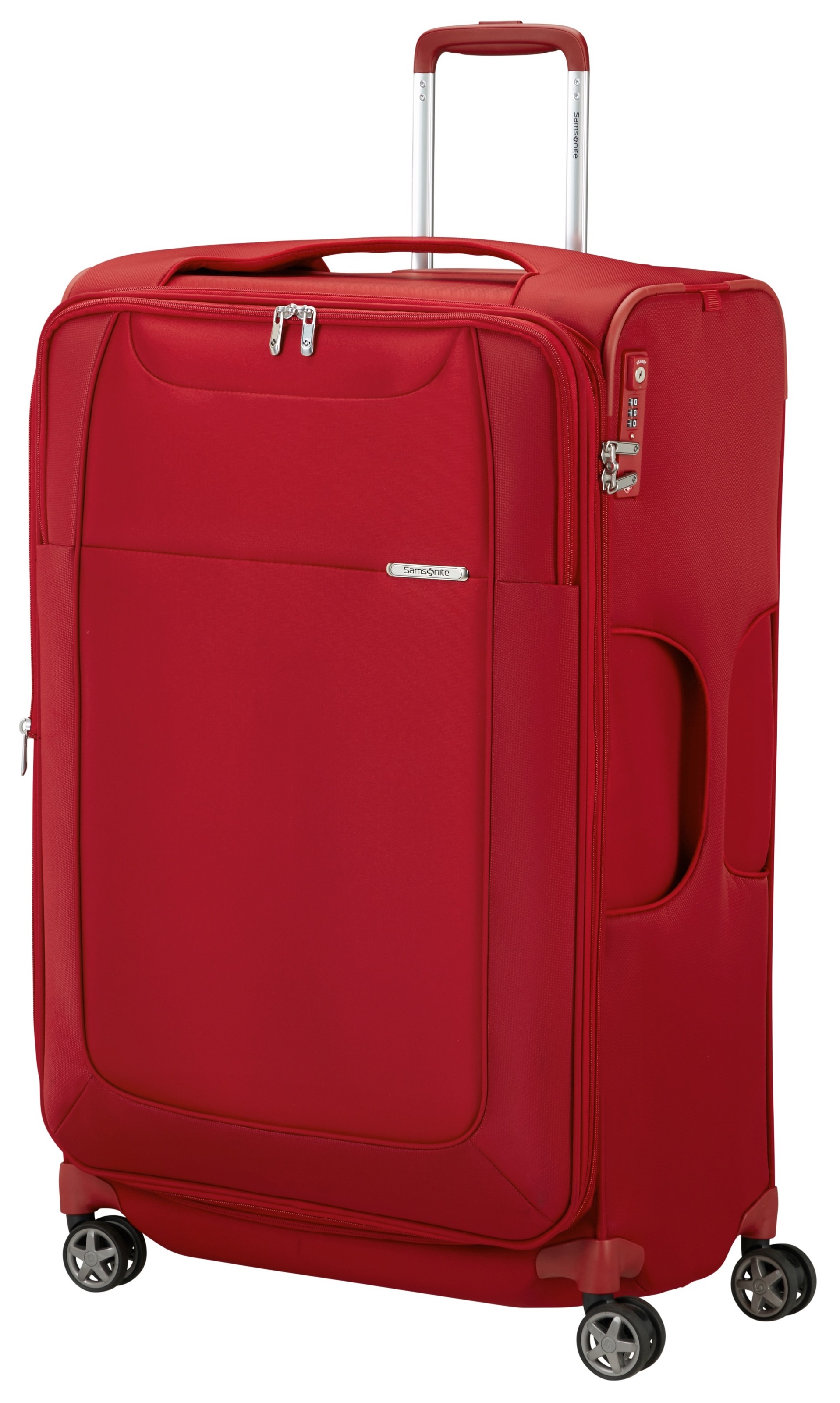 Samsonite Weichgepäck-Trolley »D'LITE, verschiedene Grössen und Farben«, 4 Rollen, Hartschalen-Koffer Reisekoffer TSA-Zahlenschloss Volumenerweiterung