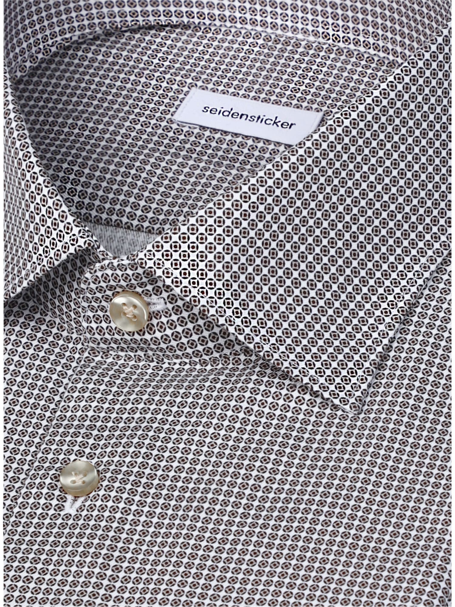 seidensticker Businesshemd »Schwarze Rose« X-Slim 1/1 Kentkragen Druck