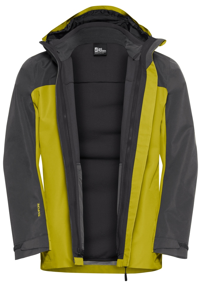 Jack Wolfskin »TAUBENBERG 3IN1 JKT M« mit Kapuze 3in1, wasserdicht, winddicht, Übergangsjacke