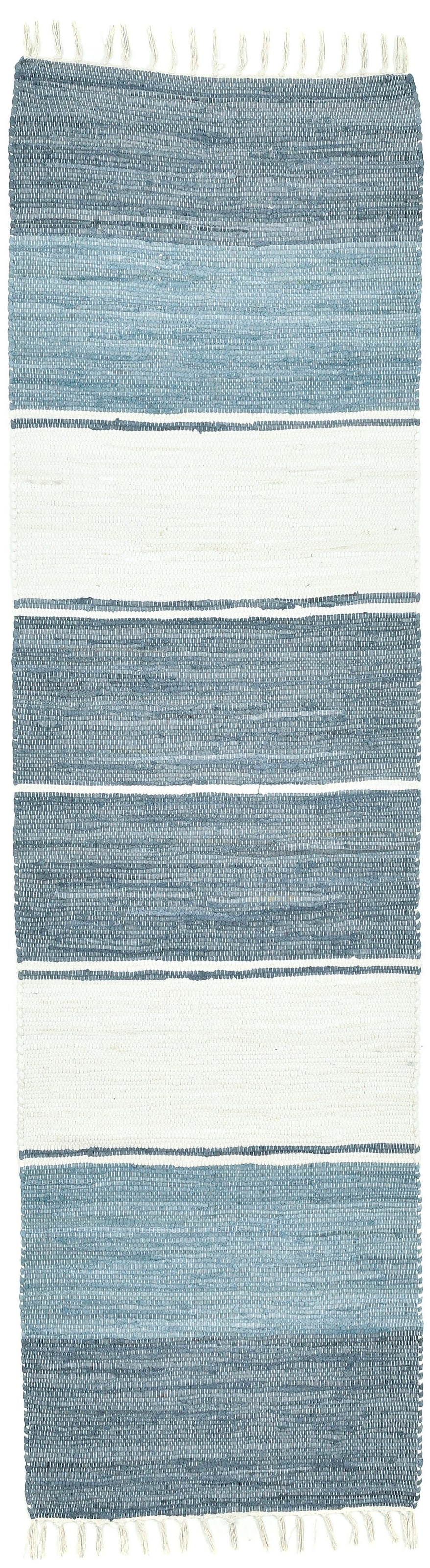 THEKO Läufer »Stripe Cotton«, rechteckig, kaufen Flachgewebe, reine Fransen mit Baumwolle, Handweb handgewebt