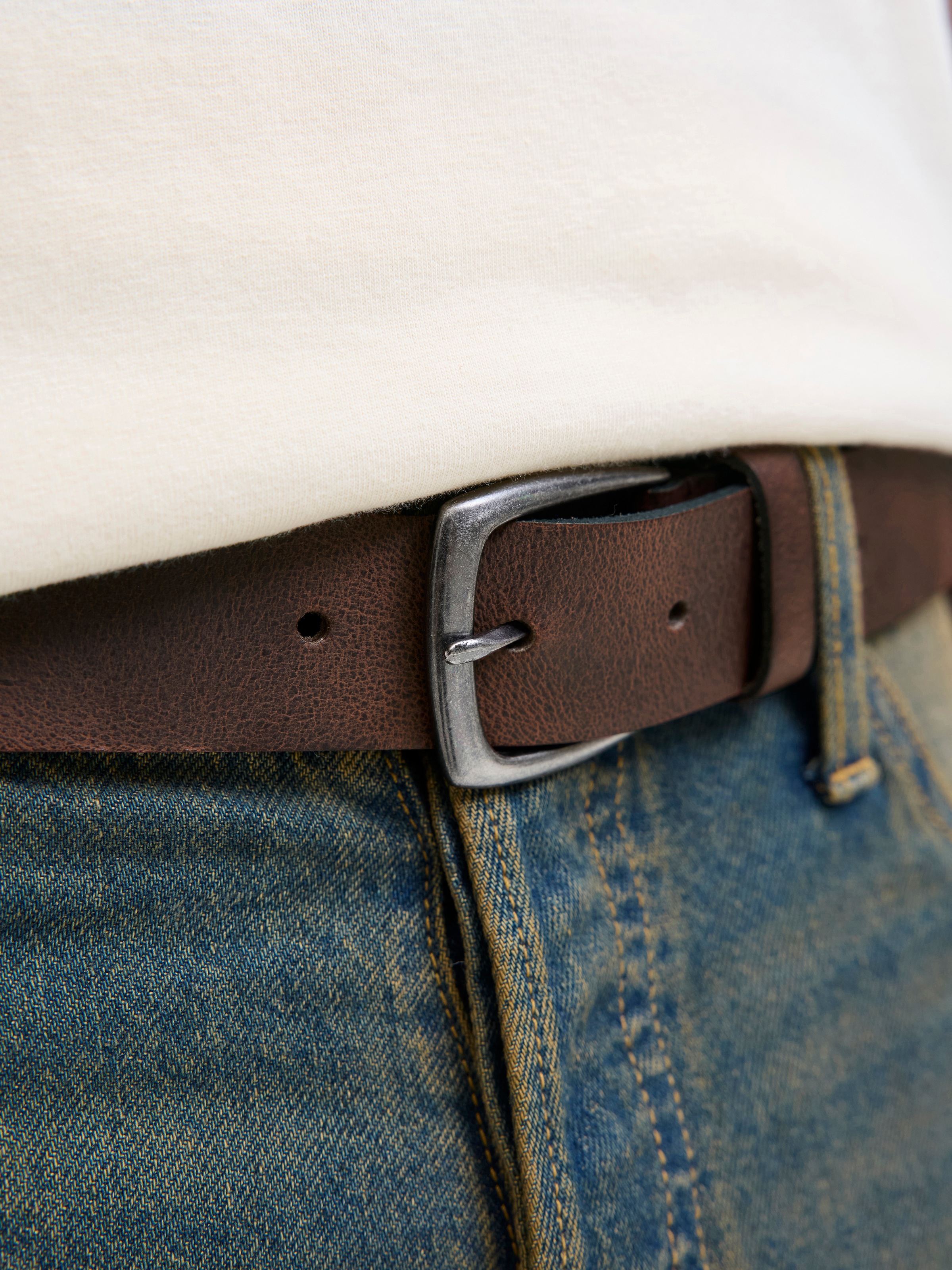 Jack & Jones Ledergürtel »JACMICHAEL LEATHER BELT SN«
