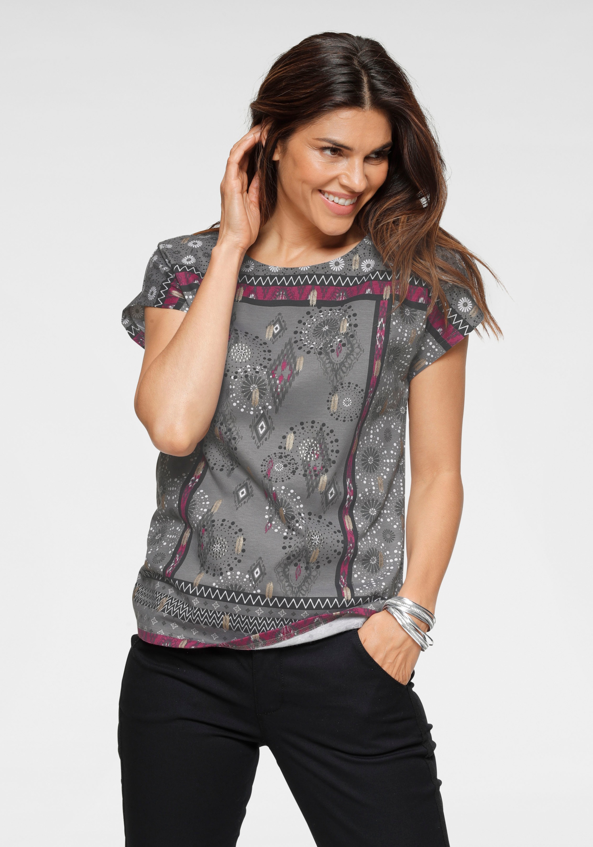 Image of Boysen's Print-Shirt, mit Ethnodruck bei Ackermann Versand Schweiz