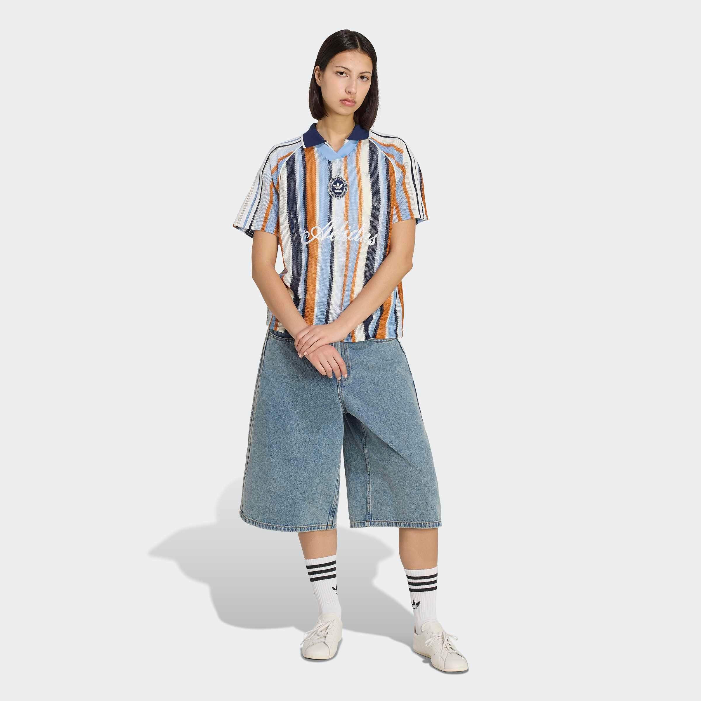 Image of adidas Originals T-Shirt "ADIDAS ORIGINALS SUMMER GLOW OVERSIZE JERSEY, GEWIRKTES MATERIAL"