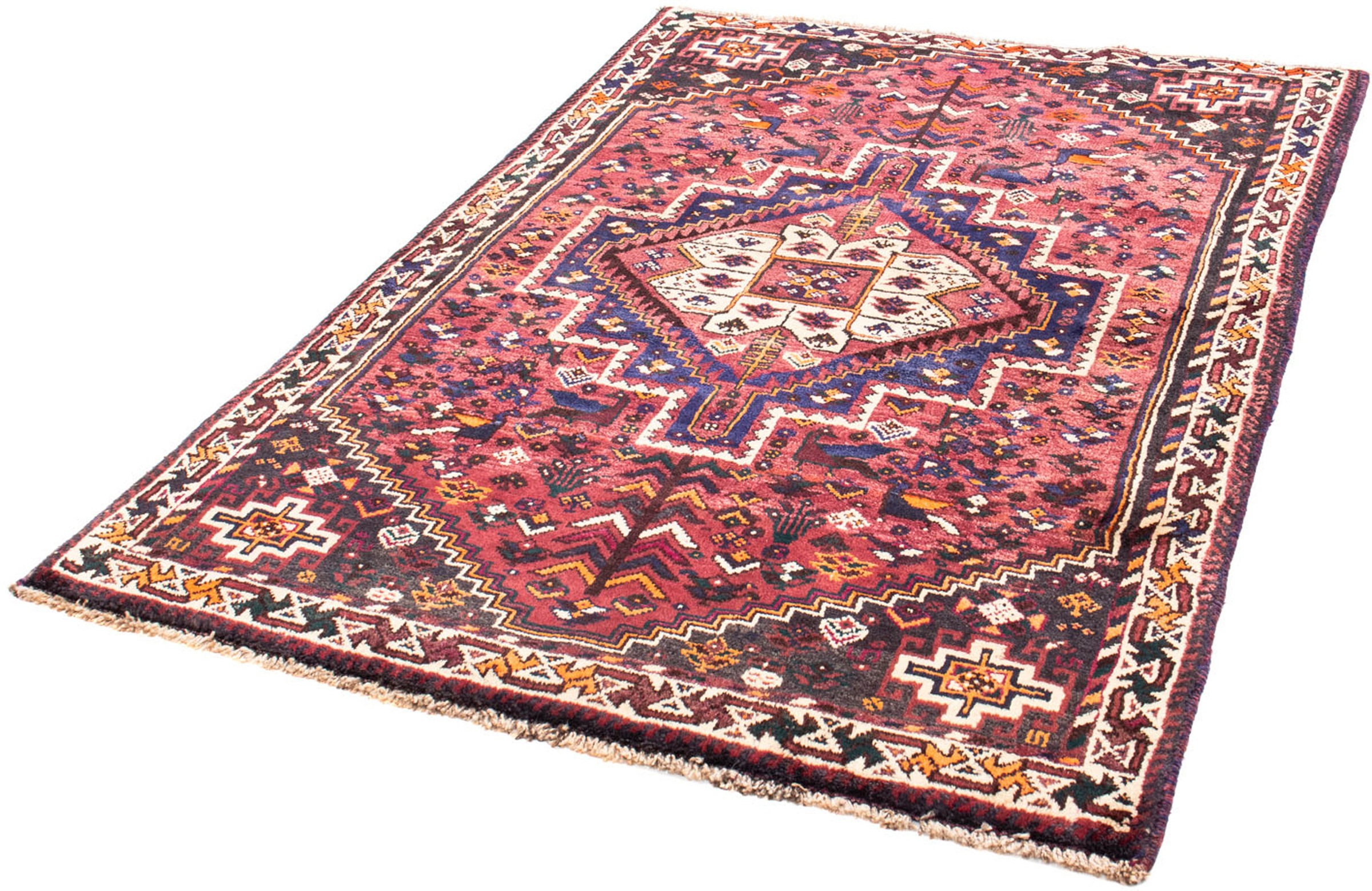 Image of morgenland Orientteppich »Perser - Nomadic - 155 x 110 cm - fuchsia«, rechteckig, 10 mm Höhe, Wohnzimmer, Handgeknüpft, Einzelstück mit Zertifikat bei Ackermann Versand Schweiz