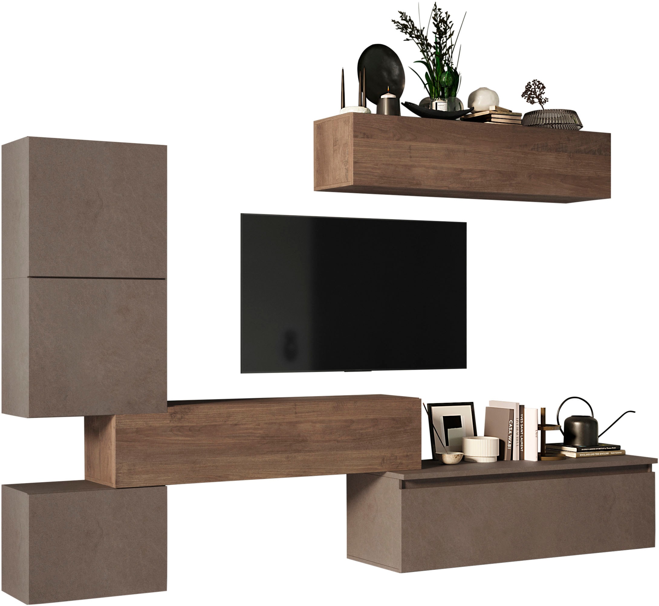 INOSIGN Meuble mural »INFINITY, 6tlg. Breite 290 cm, Höhe variabel, Schrankwand, (Lowboard,« 6 cuis tlg.