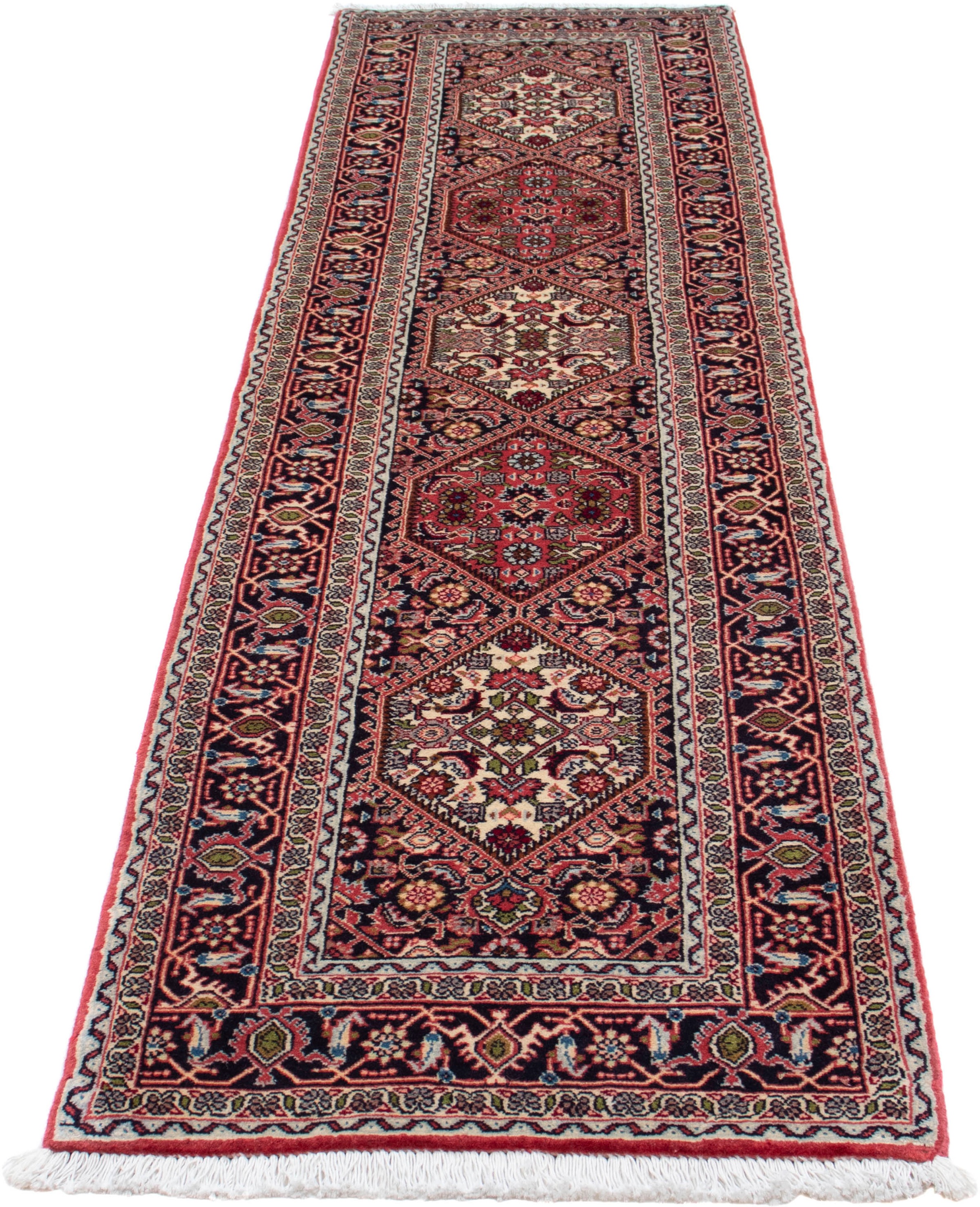 Image of morgenland Orientteppich »Perser - Bidjar - 257 x 82 cm - hellrot«, rechteckig, 15 mm Höhe, Wohnzimmer, Handgeknüpft, Einzelstück mit Zertifikat bei Ackermann Versand Schweiz