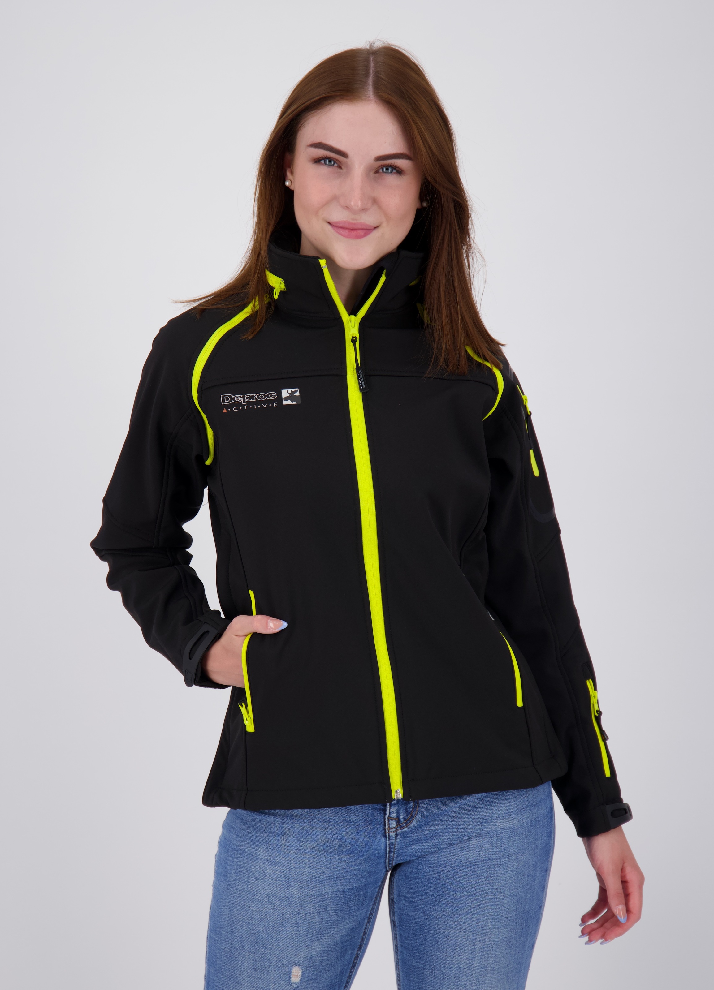 DEPROC Active Softshelljacke »STANLEY PEAK WOMEN«, abtrennbare Ärmel