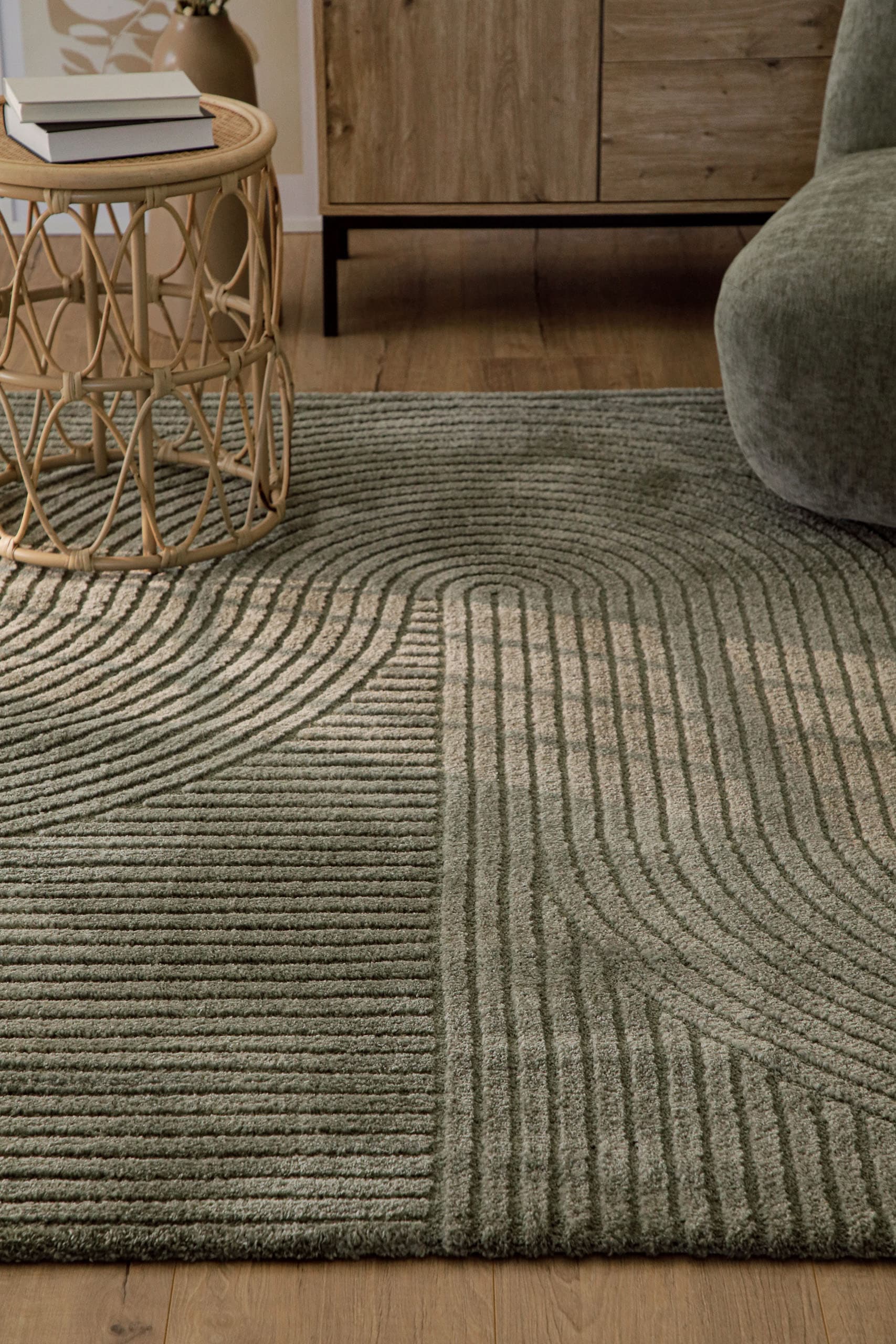 Wecon home Tapis »Bolen« Rectangulaire 14 mm Höhe Gewebter Teppich, Kurzflor, 3D Design, pflegeleicht, Wohnzimmer