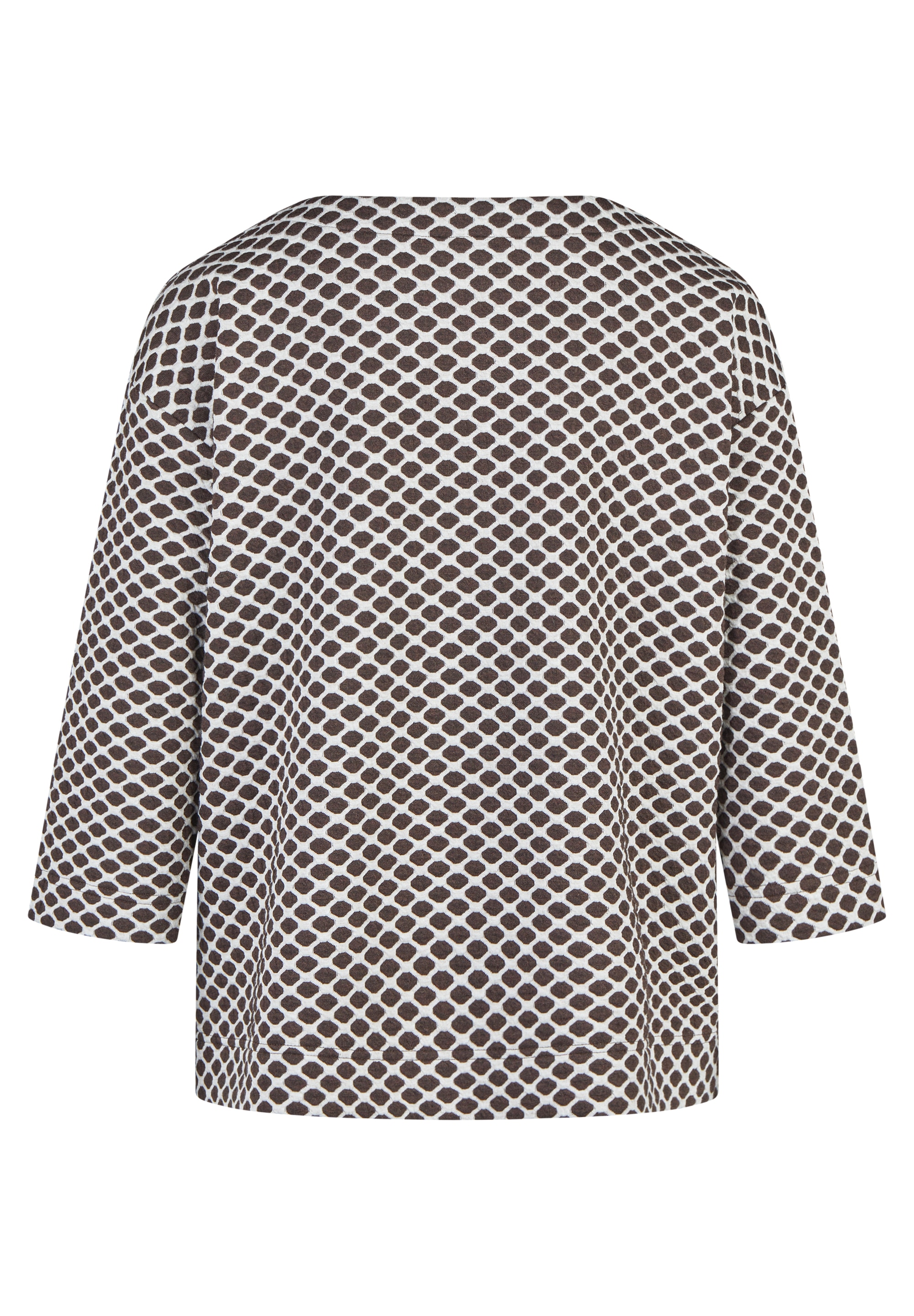 Rabe 3/4-Arm-Shirt mit Allover-Muster und Viskose/Stretch
