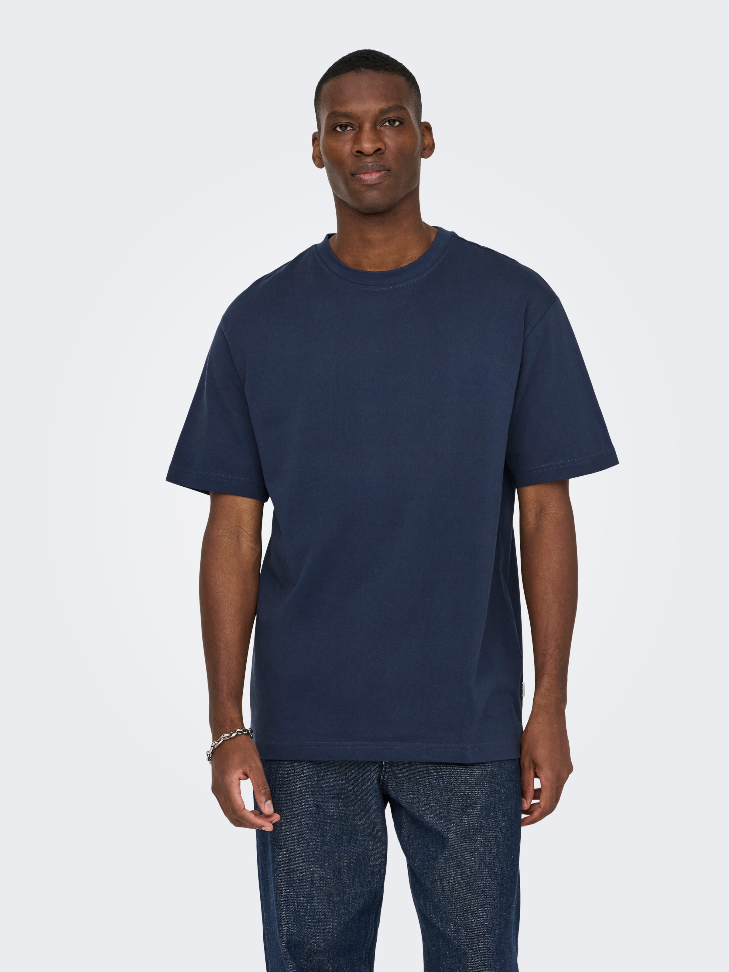 ONLY & SONS Shirt à col rond »ONSFRED RLX SS TEE« coton, coupe décontractée