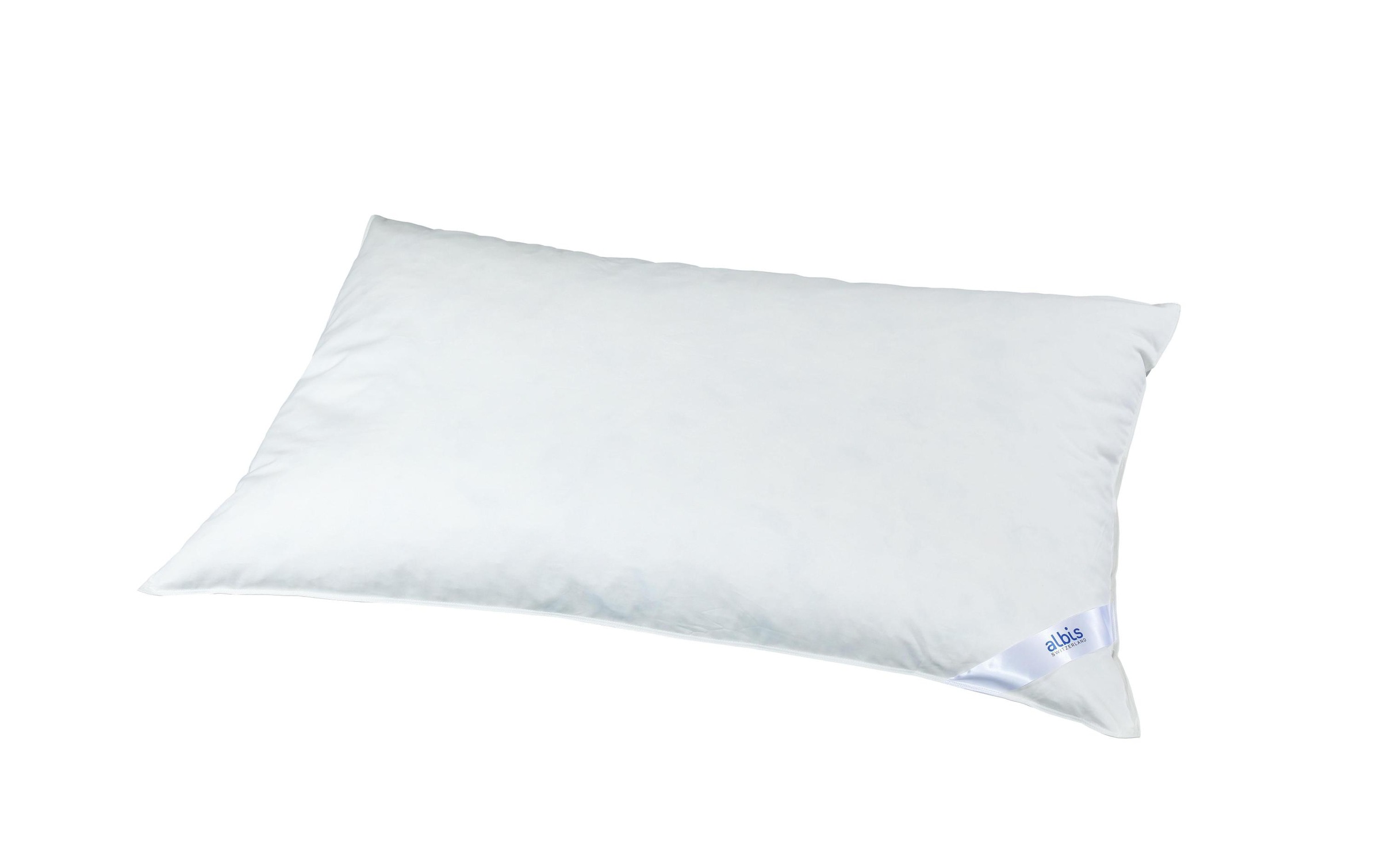 Image of Albis Switzerland Federkopfkissen »Albis Soft 100«, Füllung: Gänsedaune/-feder, Bezug: Baumwolle, (1 St.) bei Ackermann Versand Schweiz