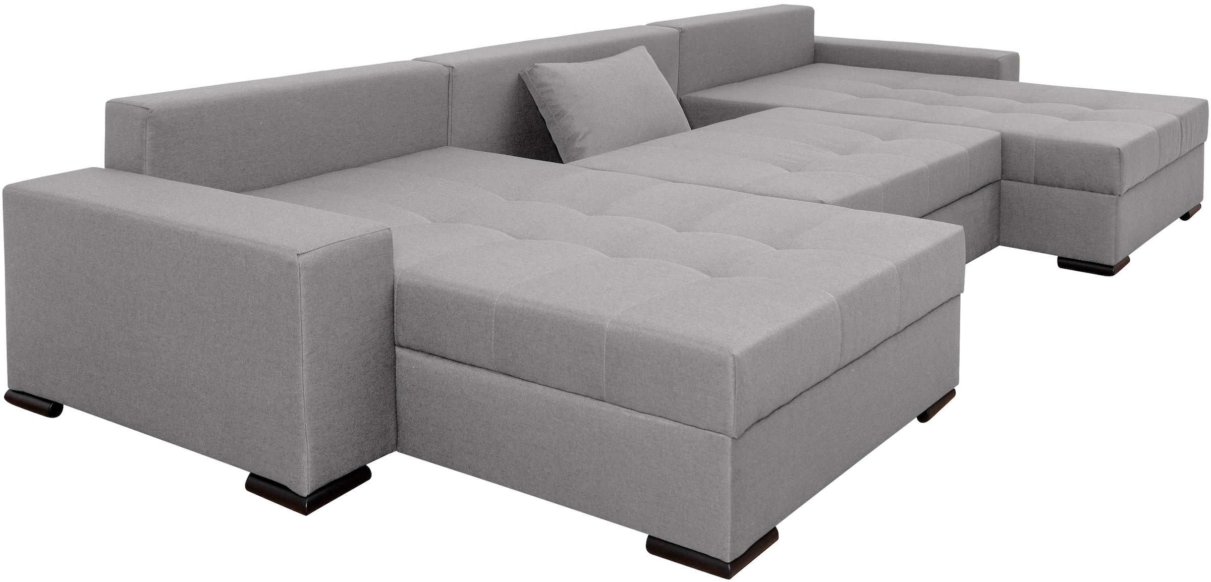 COLLECTION AB Paysage de salon »Josy XXXL-Relax U-Form, B: 352 cm« mit Bettfunktion, Bettkasten & 2 Nackenkissen, Federkern